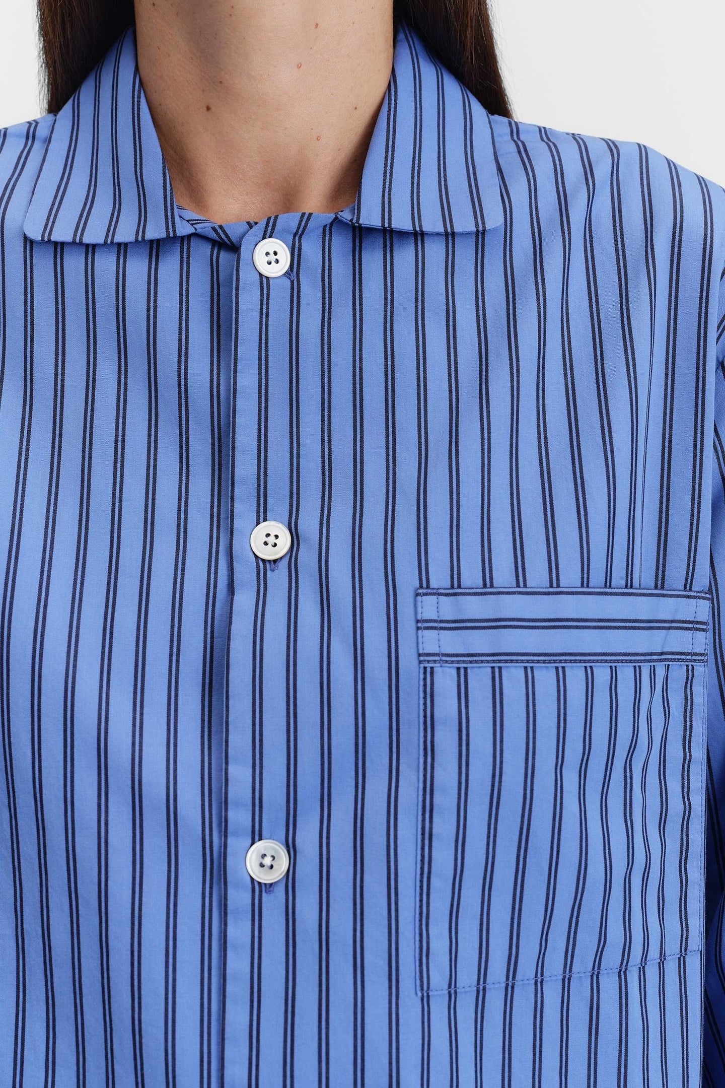 UNISEX POPLIN, PYJAMAS SHIRT BORO STRIPES 8