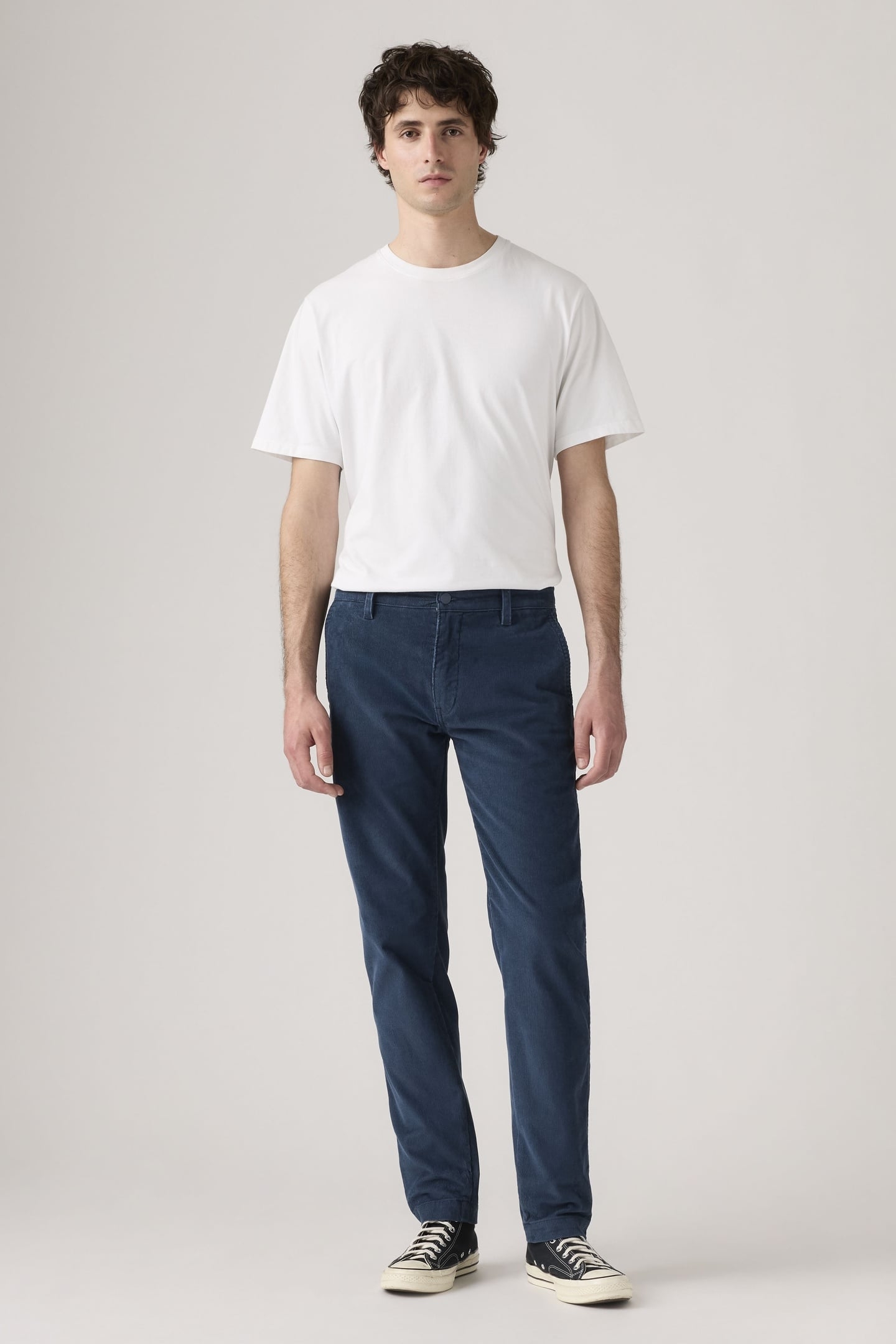 XX STANDARD TAPER CORDUROY CHINOS BLUE 2