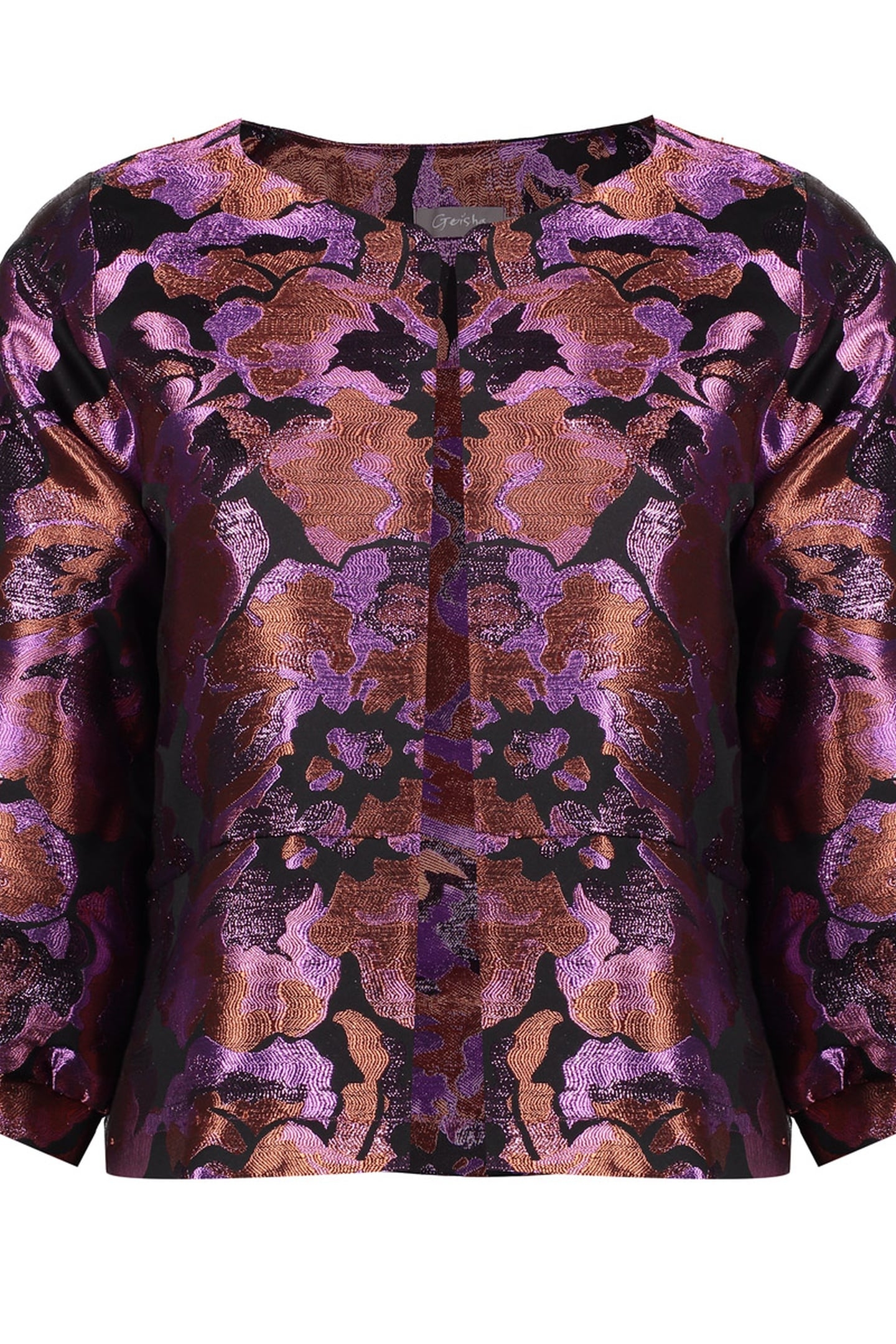 JACKET PRINT BLACK/PURPLE 1