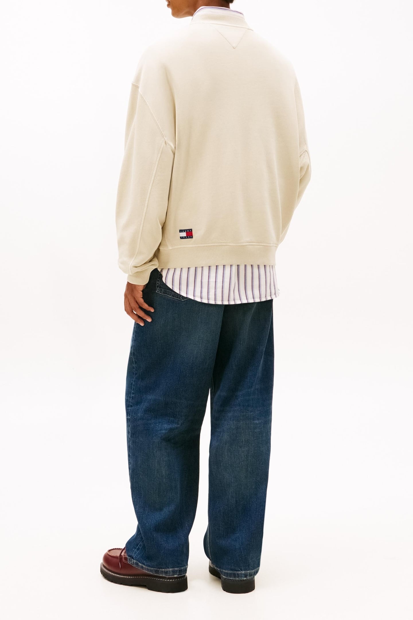 CLASSIC 90S TONAL LOGO WASHED SWEATSHIRT GULF SAND 2