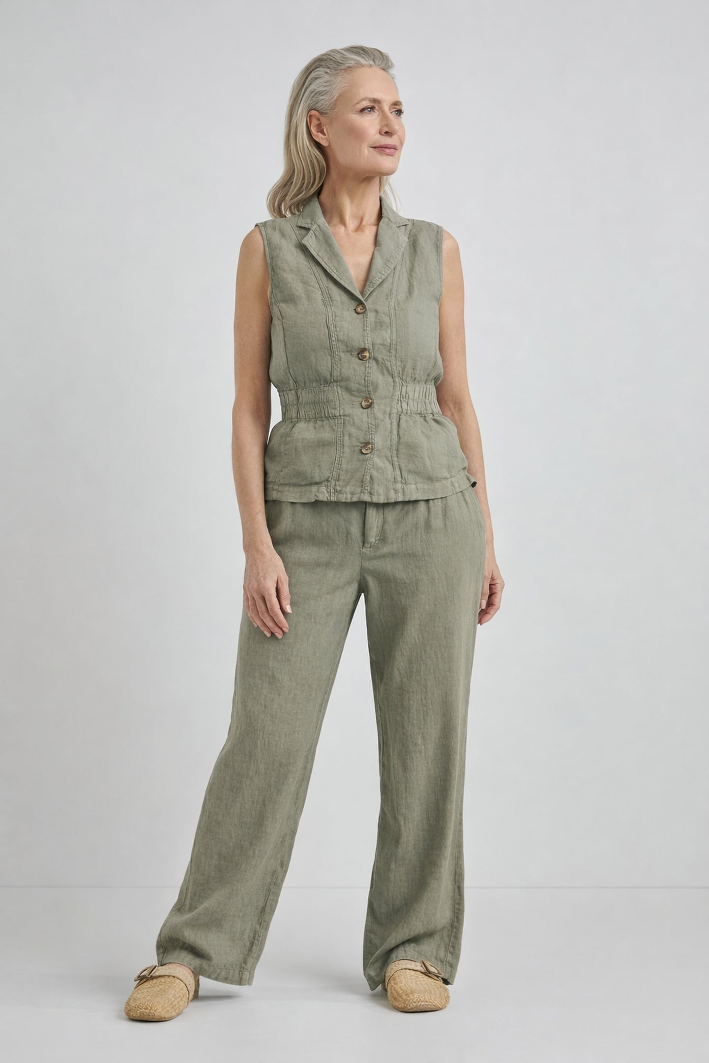 JAAP GILET LIGHT OLIVE 3