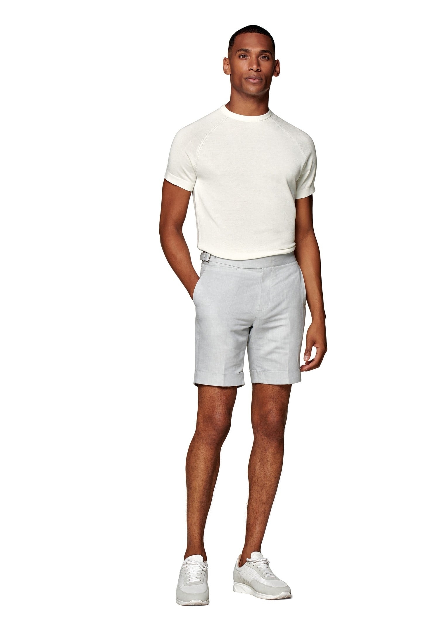 FELLINI SHORTS LIGHT GREY LIGHT GREY 2
