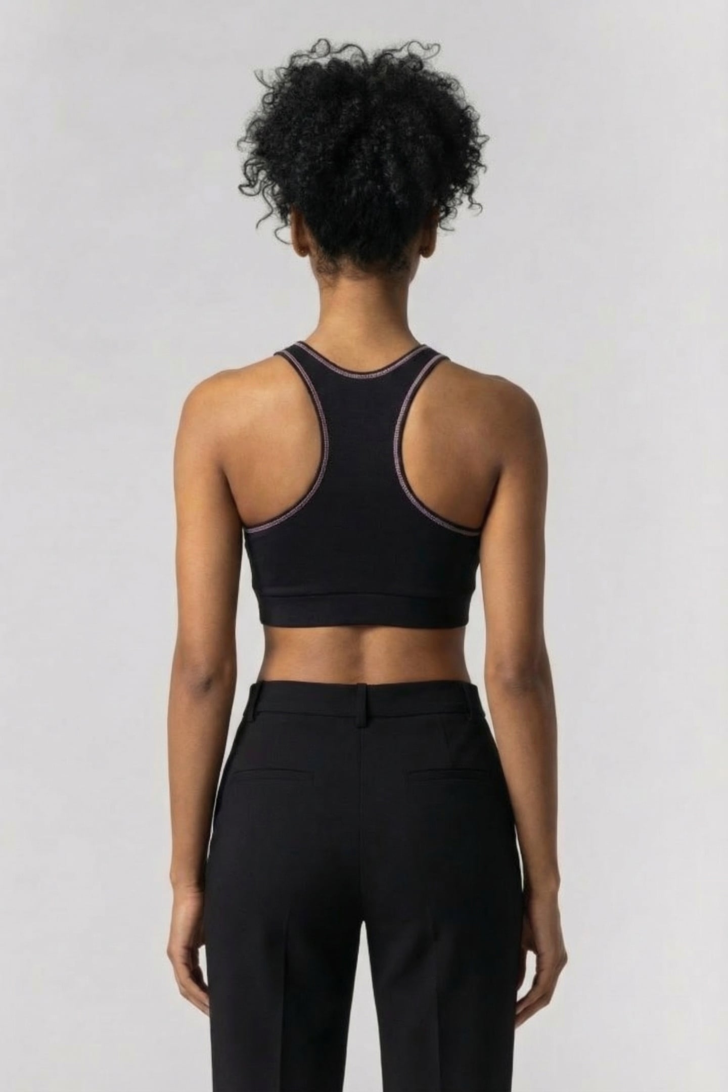 BLACK ATHLEISURE SPORTS BRA 2