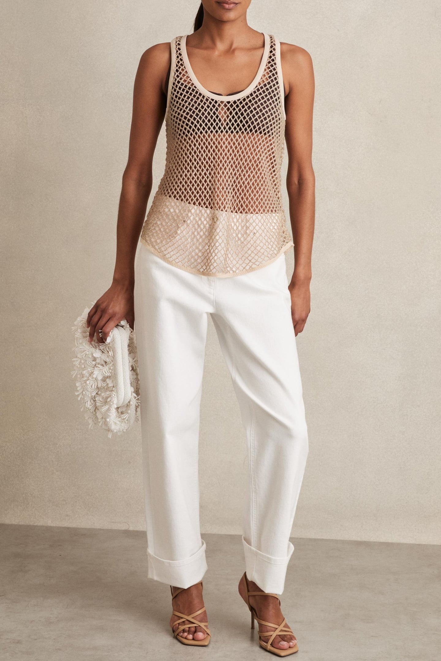 EMBELLISHED VEST NEUTRAL 2