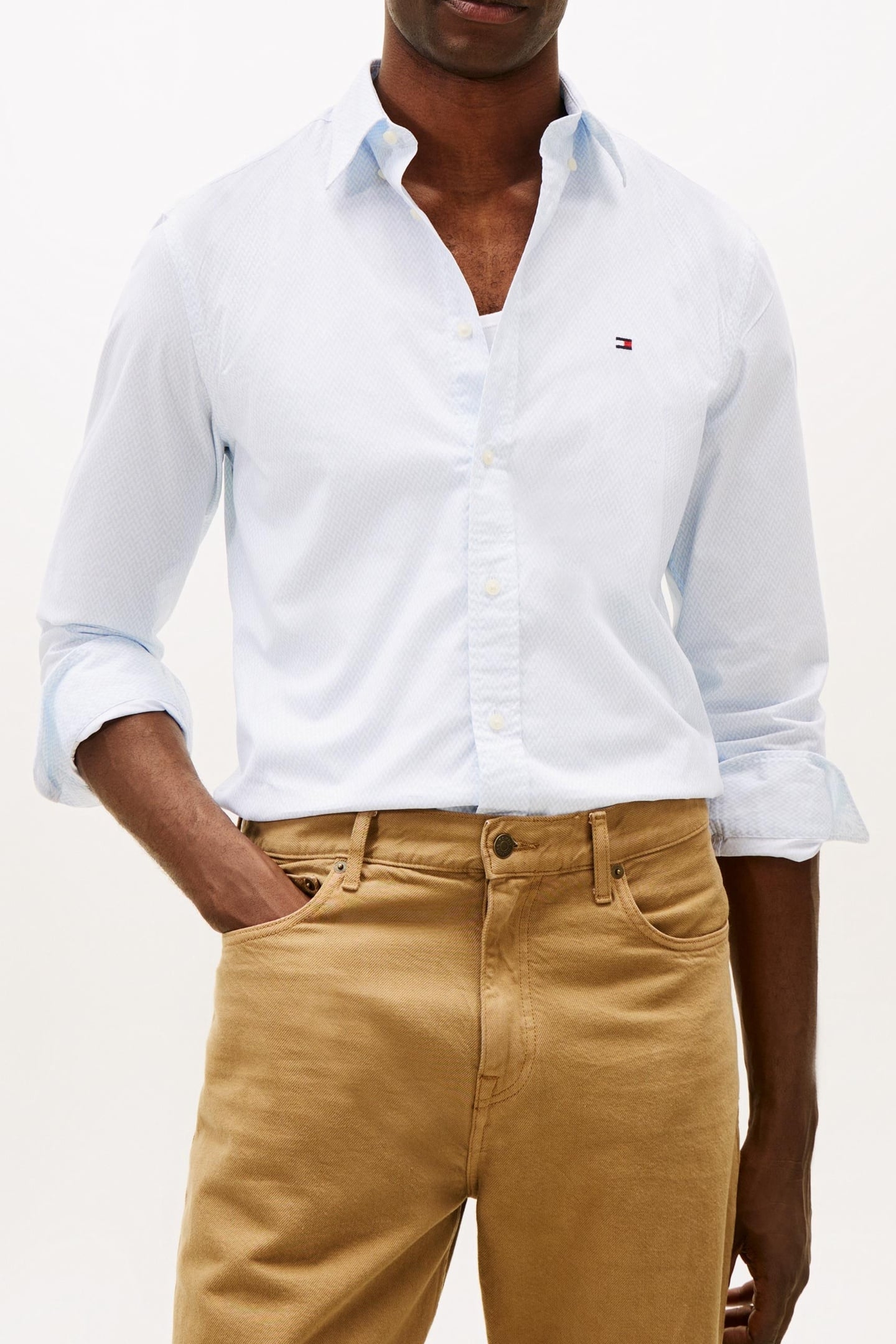 FLEX POPLIN SHIRT SWEET BLUE 1