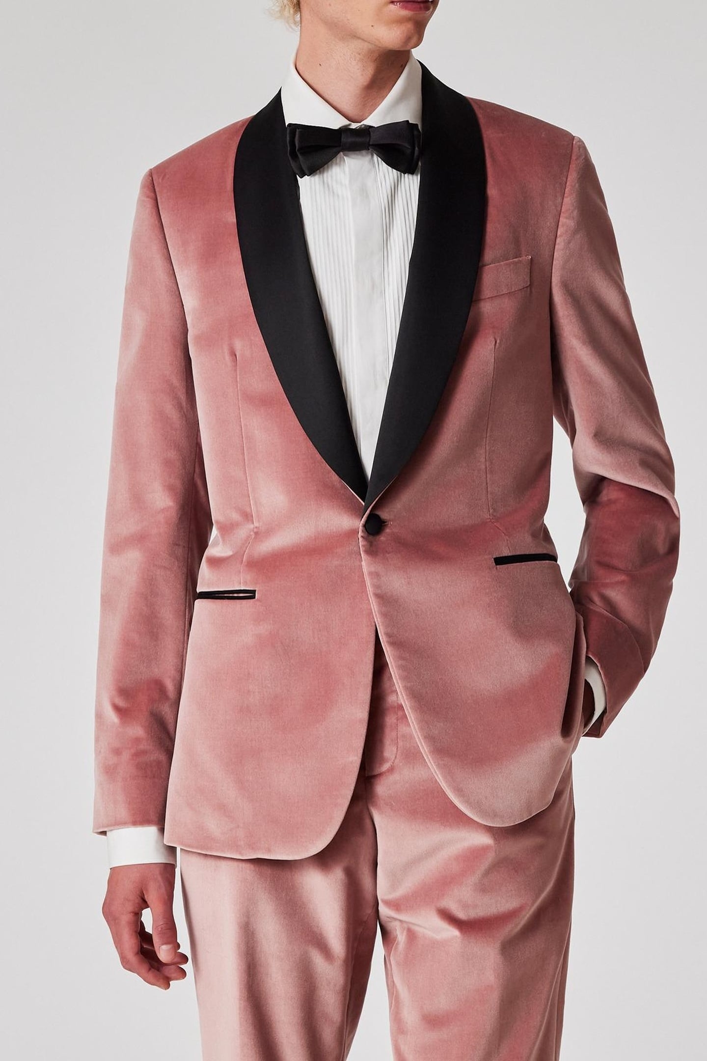 TAILORED FIT 2 BTN JACKET PINK 1