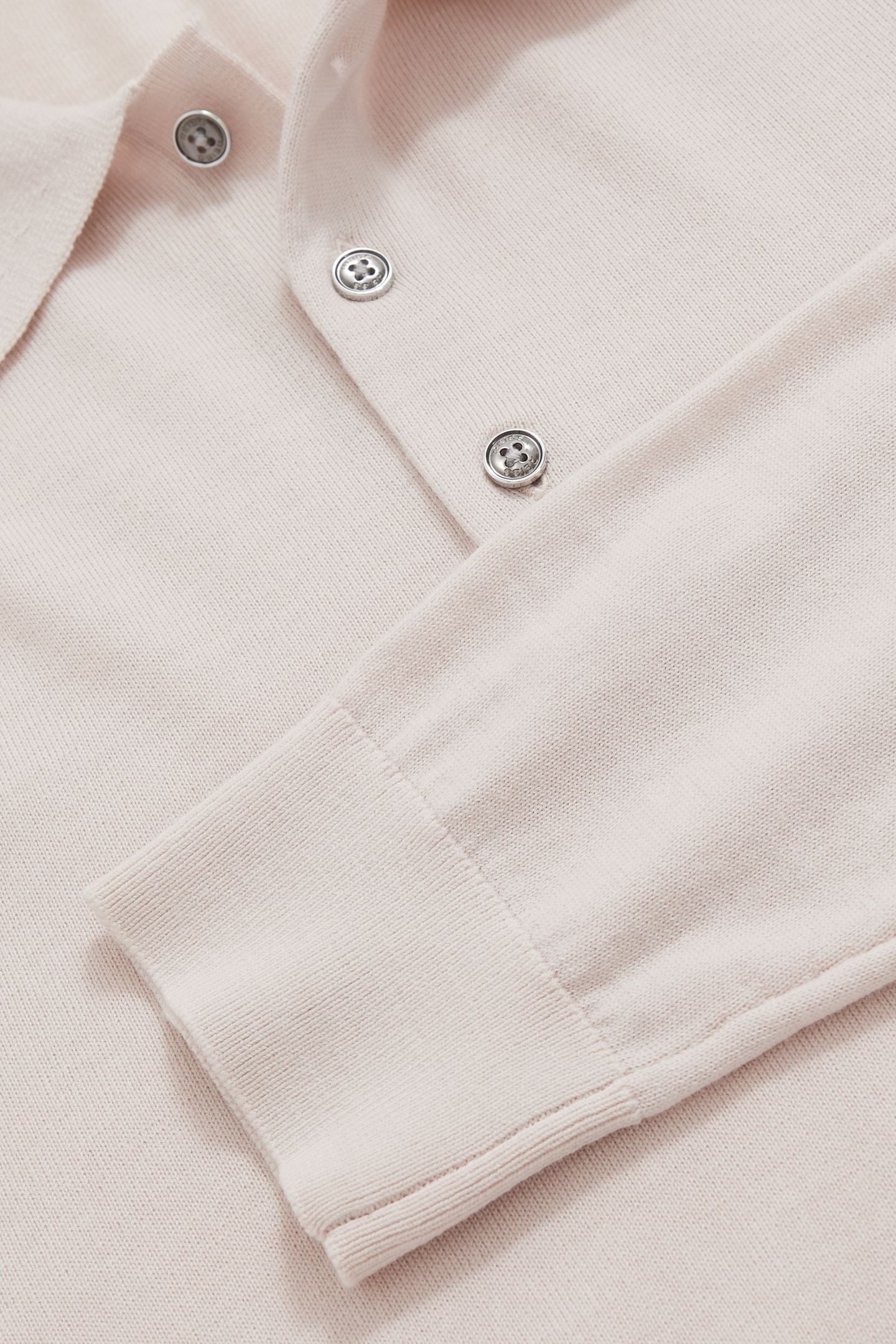 LS HALF BUTTON MERINO WOOL POLO BEIGE 4