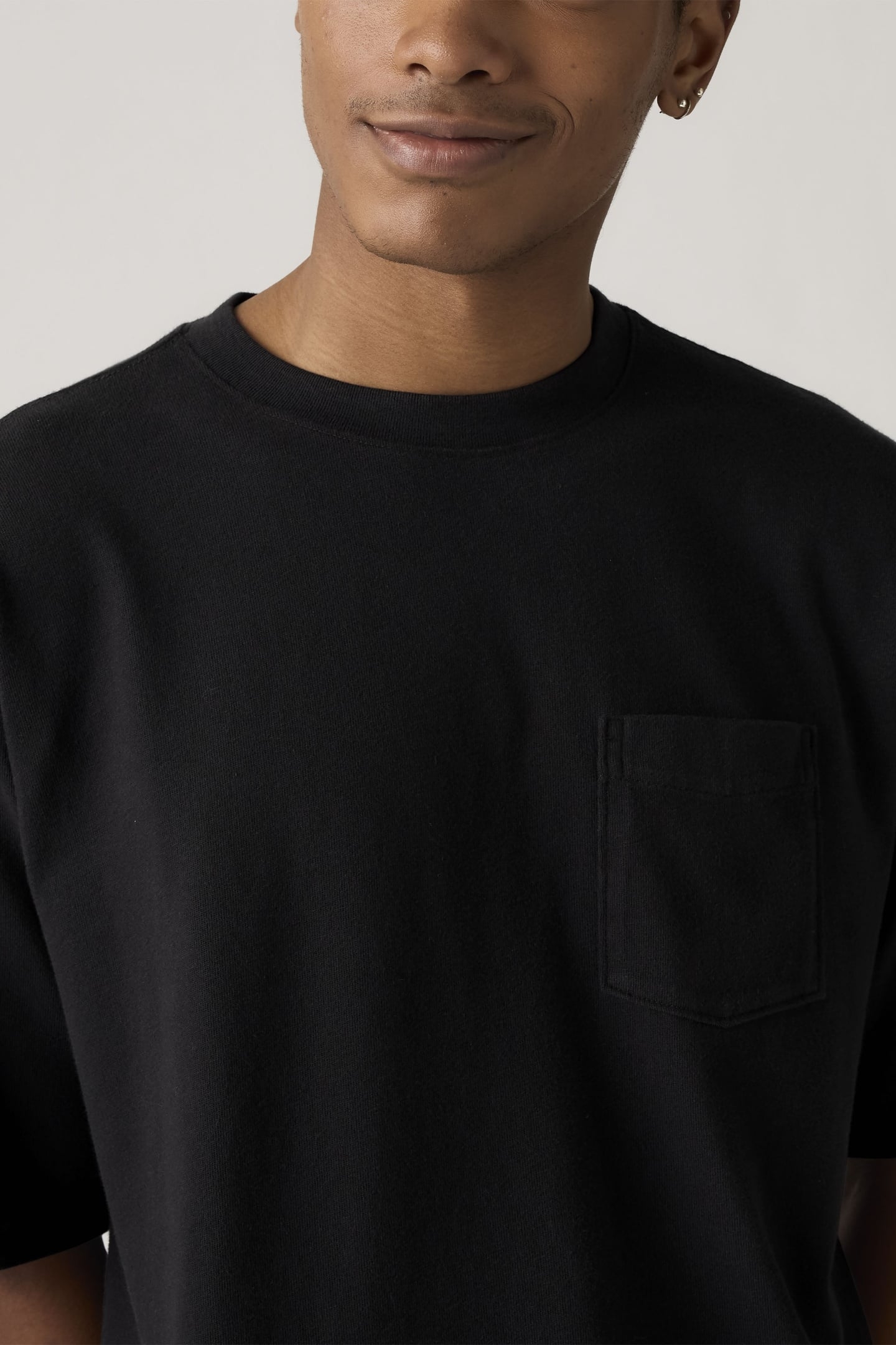 HALF SLEEVE TEE JET BLACK 6