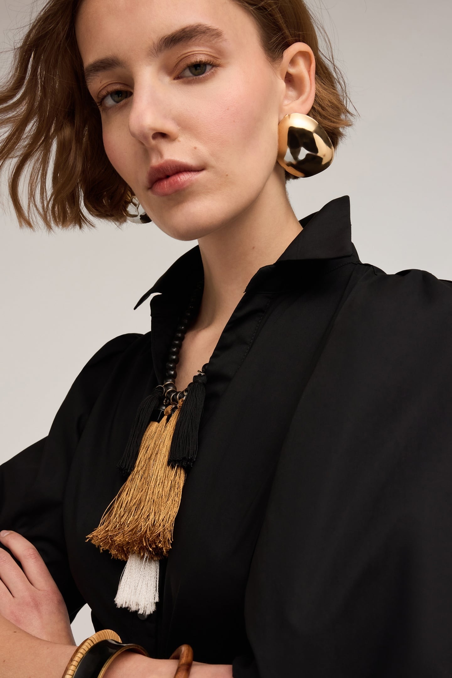 POPLIN CHEMISIER DRESS BLACK 3