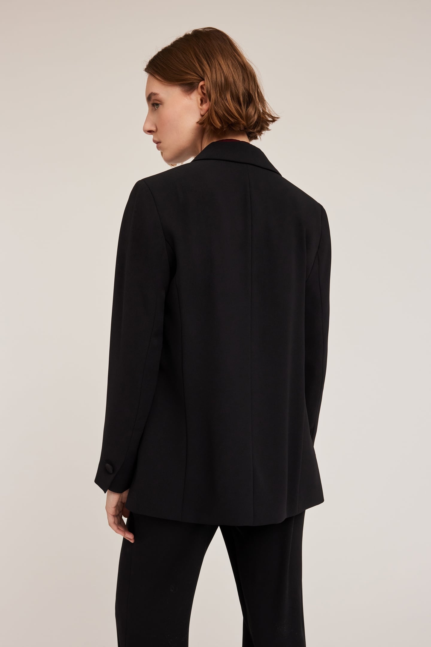 DOUBLE-BREASTED OVERSIZED BLAZER BLACK 3