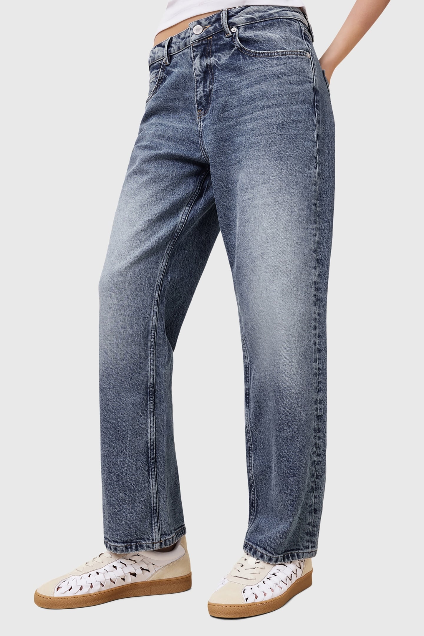 VELMA WOVEN SNEAKER CHALK WHITE 1