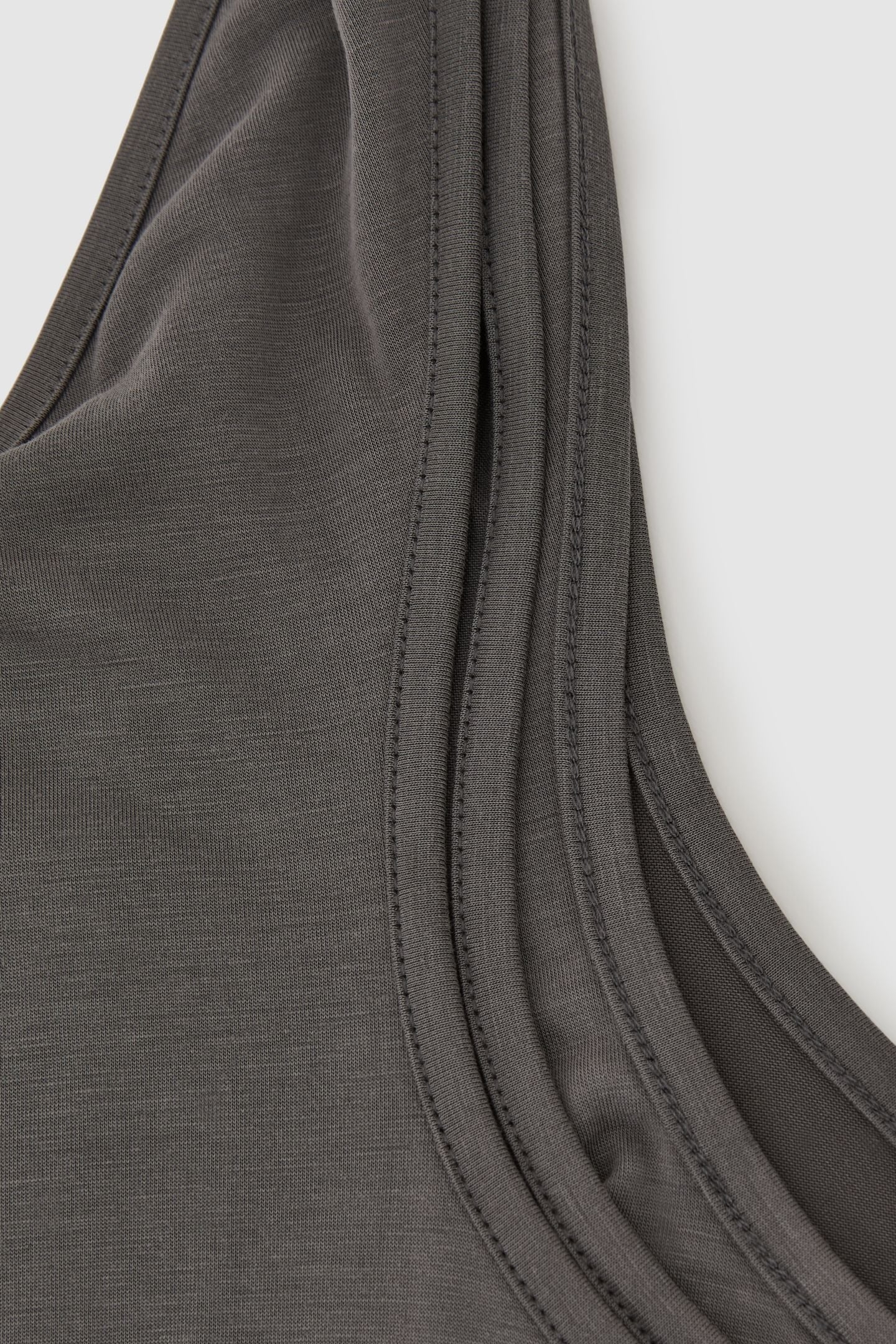 DOUBLE LAYER VEST CHARCOAL GREY 4