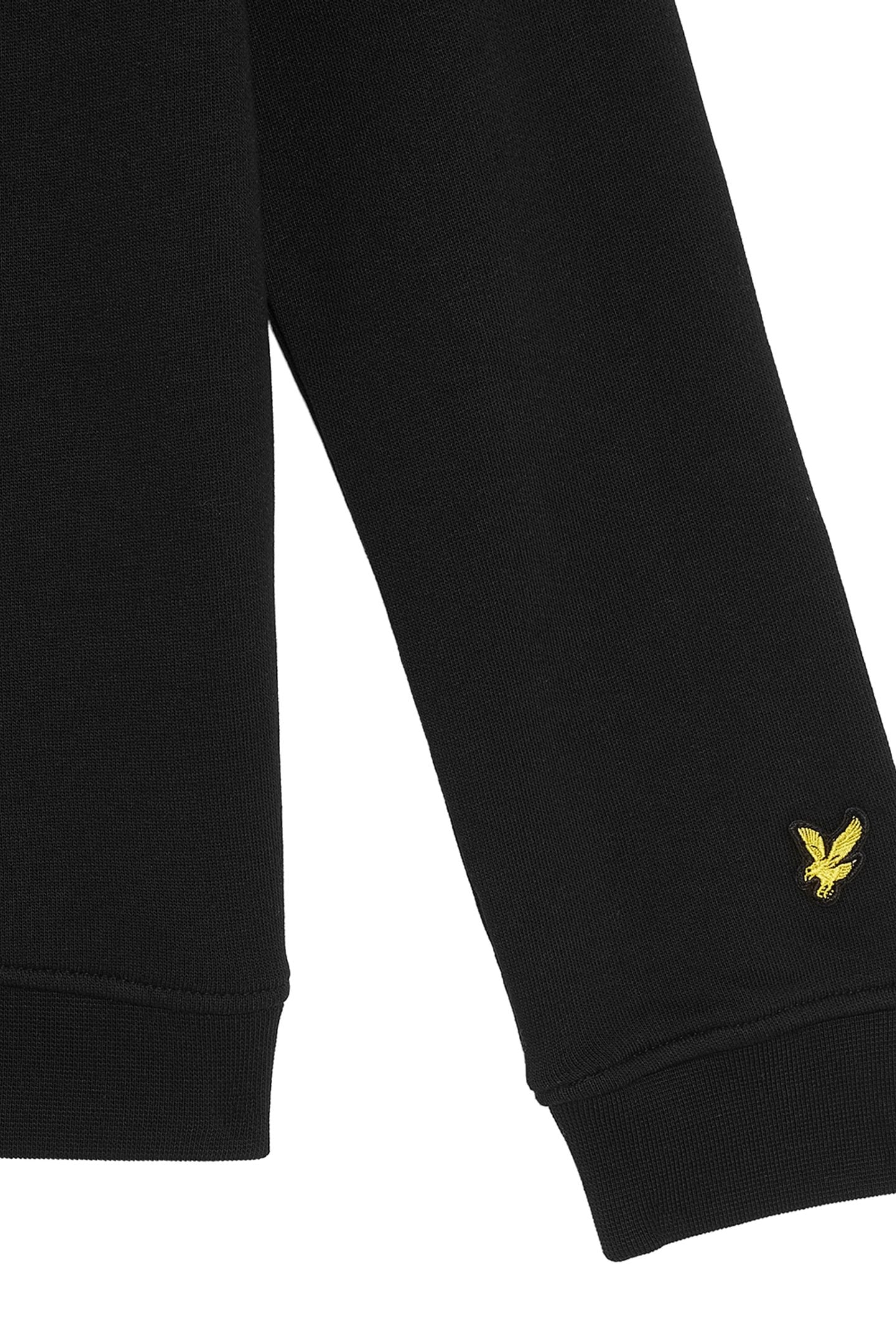 SCRIPT CREW NECK SWEATSHIRT JET BLACK 3