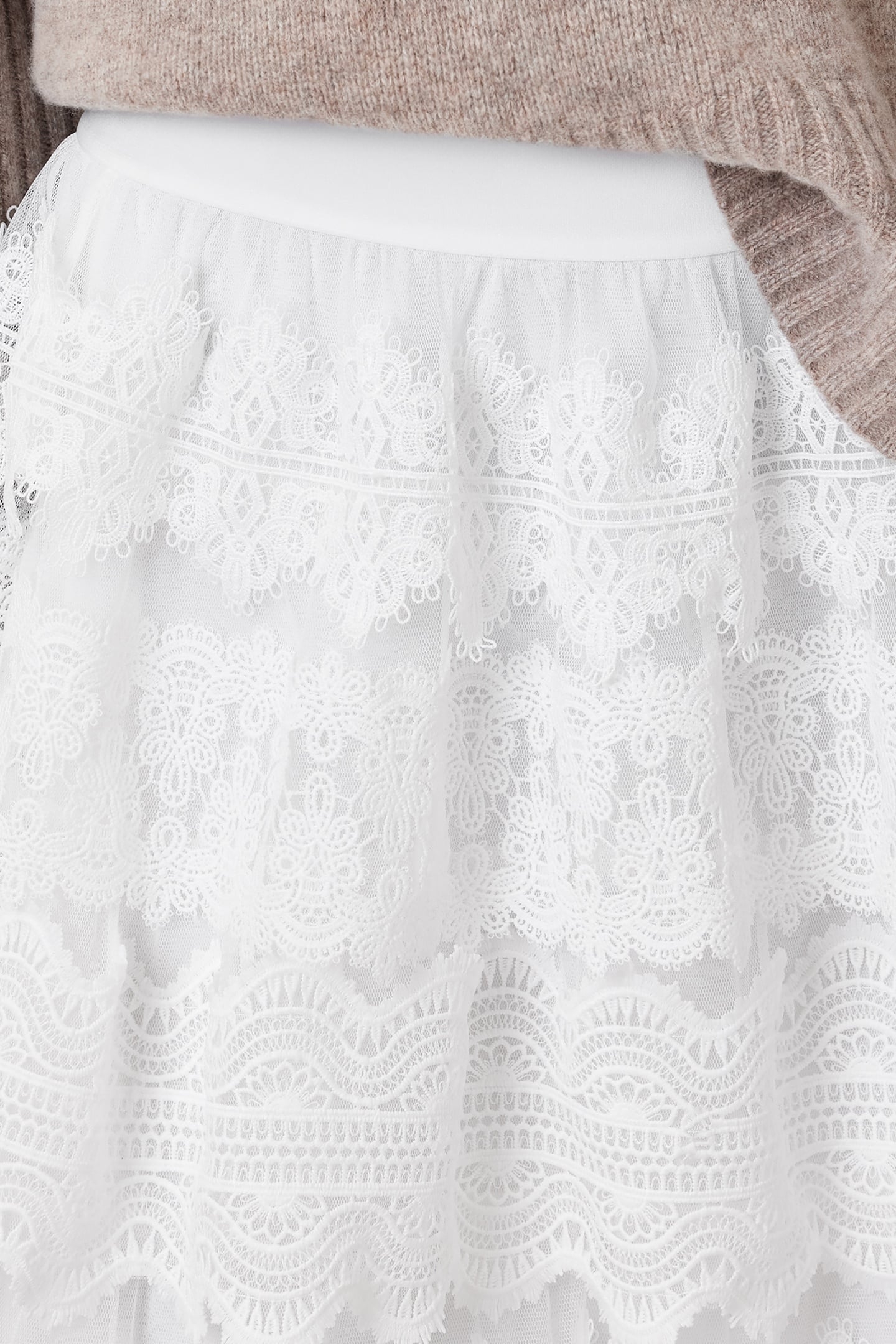 LIZI LACE MAXI SKIRT CHALK WHITE 7