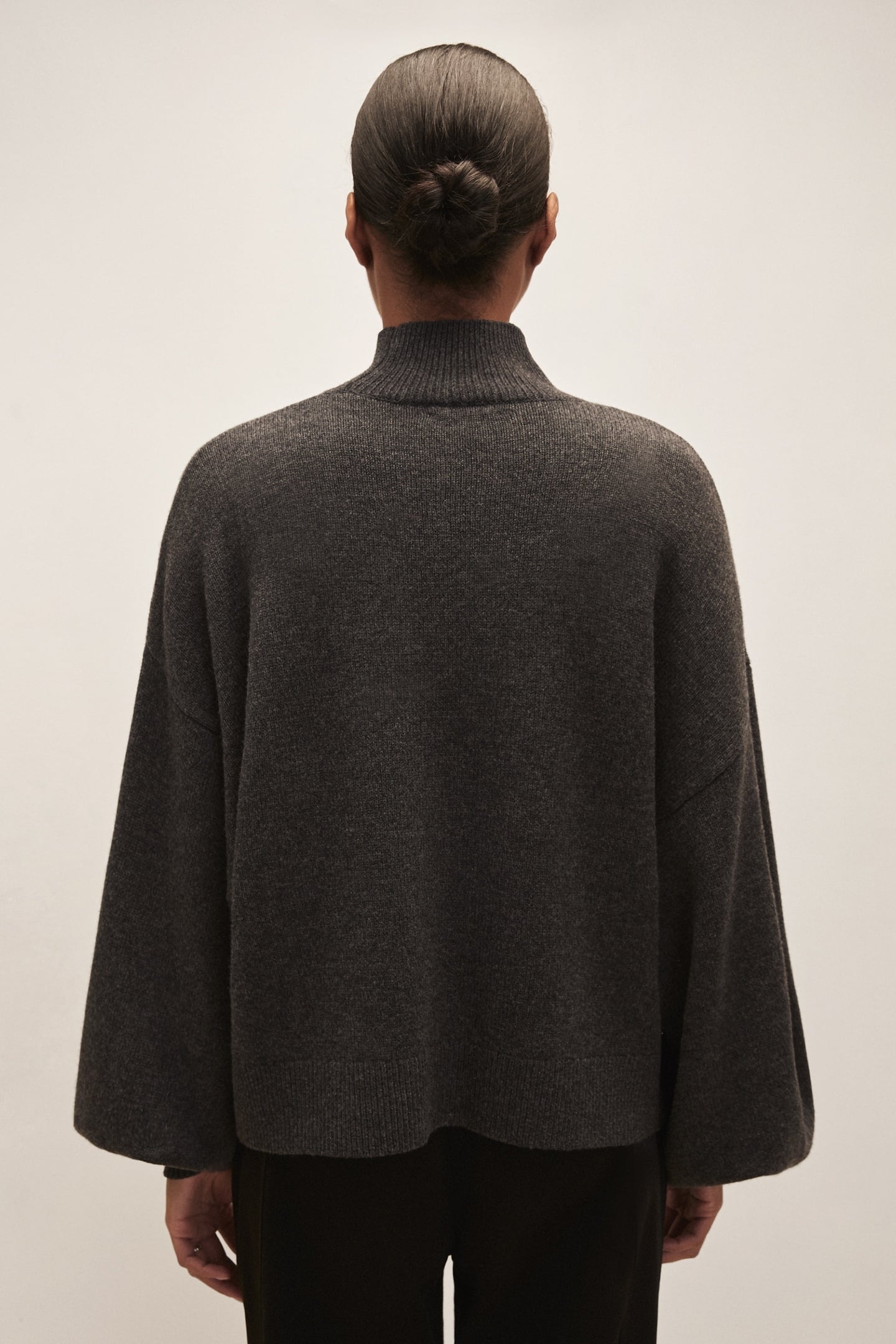 BATWING JUMPER CHARCOAL GREY 6