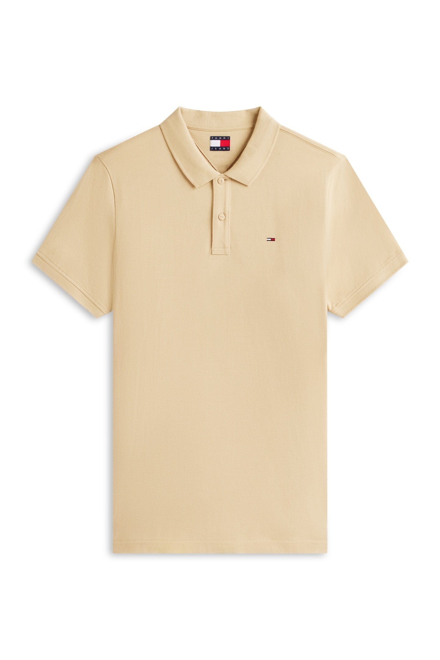 FLAG SLIM FIT PIQUE POLO SHIRT GENTLE GOLD 5
