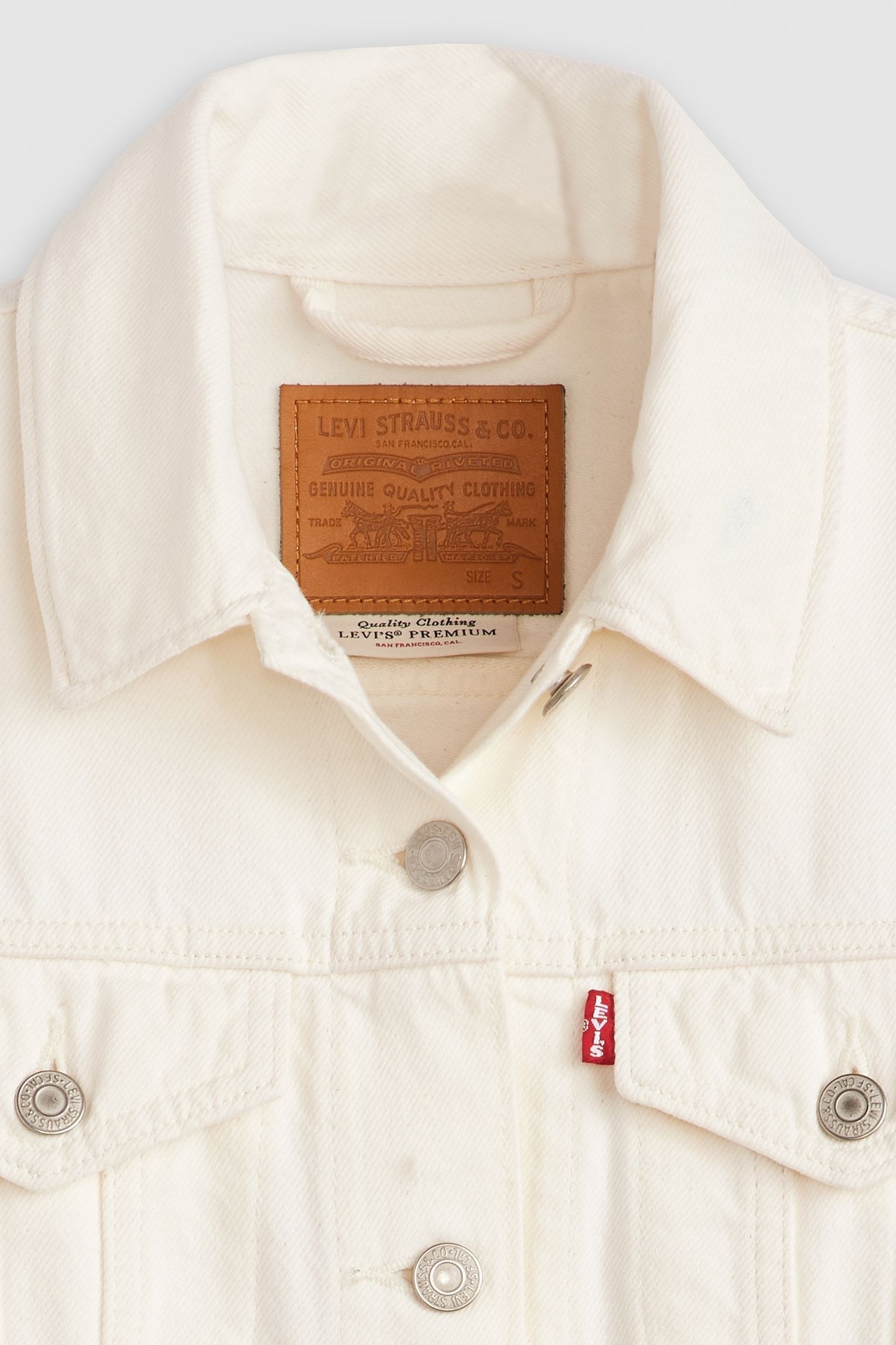 ORIGINAL TRUCKER JACKET WHITE 6