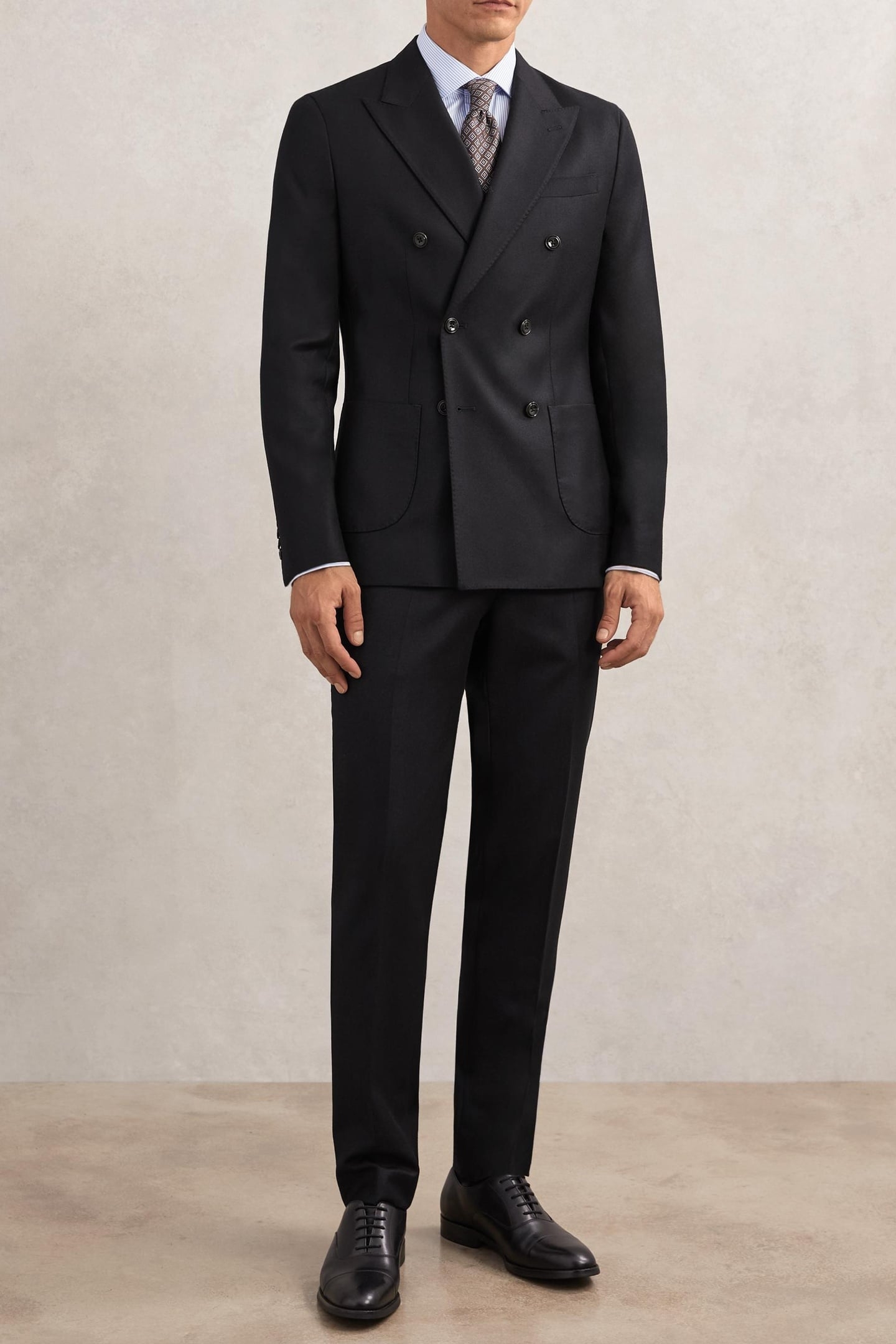 FLANNEL MIXER TROUSER NAVY 1