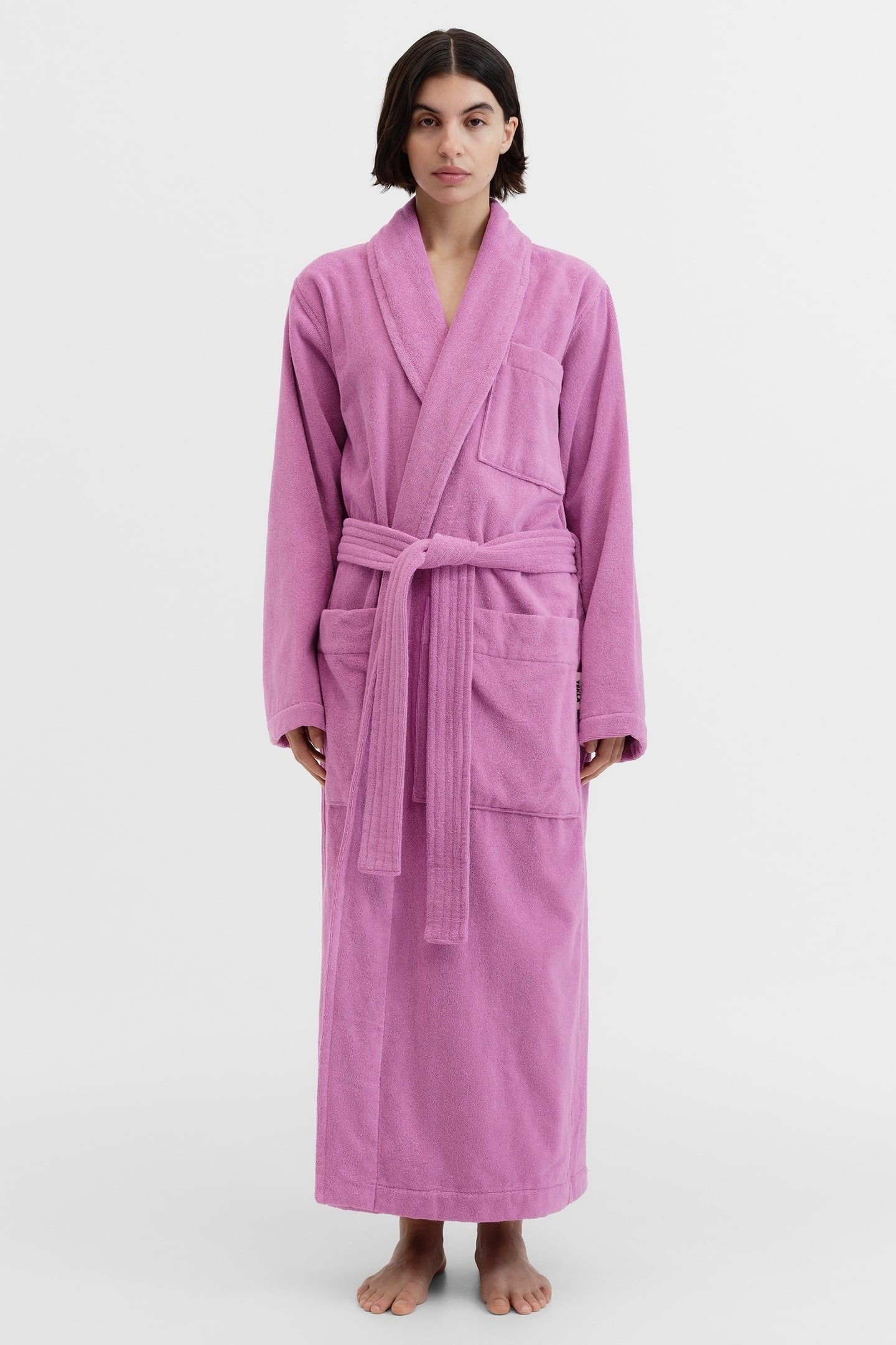UNISEX CLASSIC BATHROBE MAGENTA 1