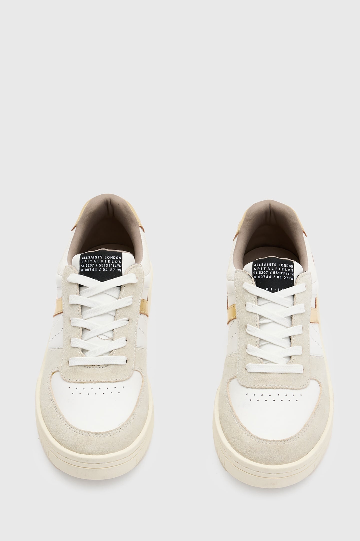 VIX SUEDE SNEAKER WHITE/GOLD 2