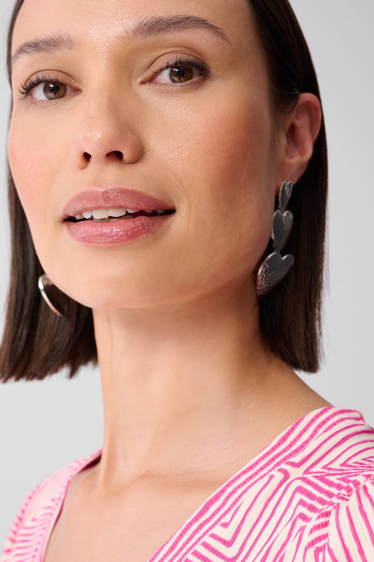 LA-SBRIB JERSEY RUFFLE TOP PINK 7