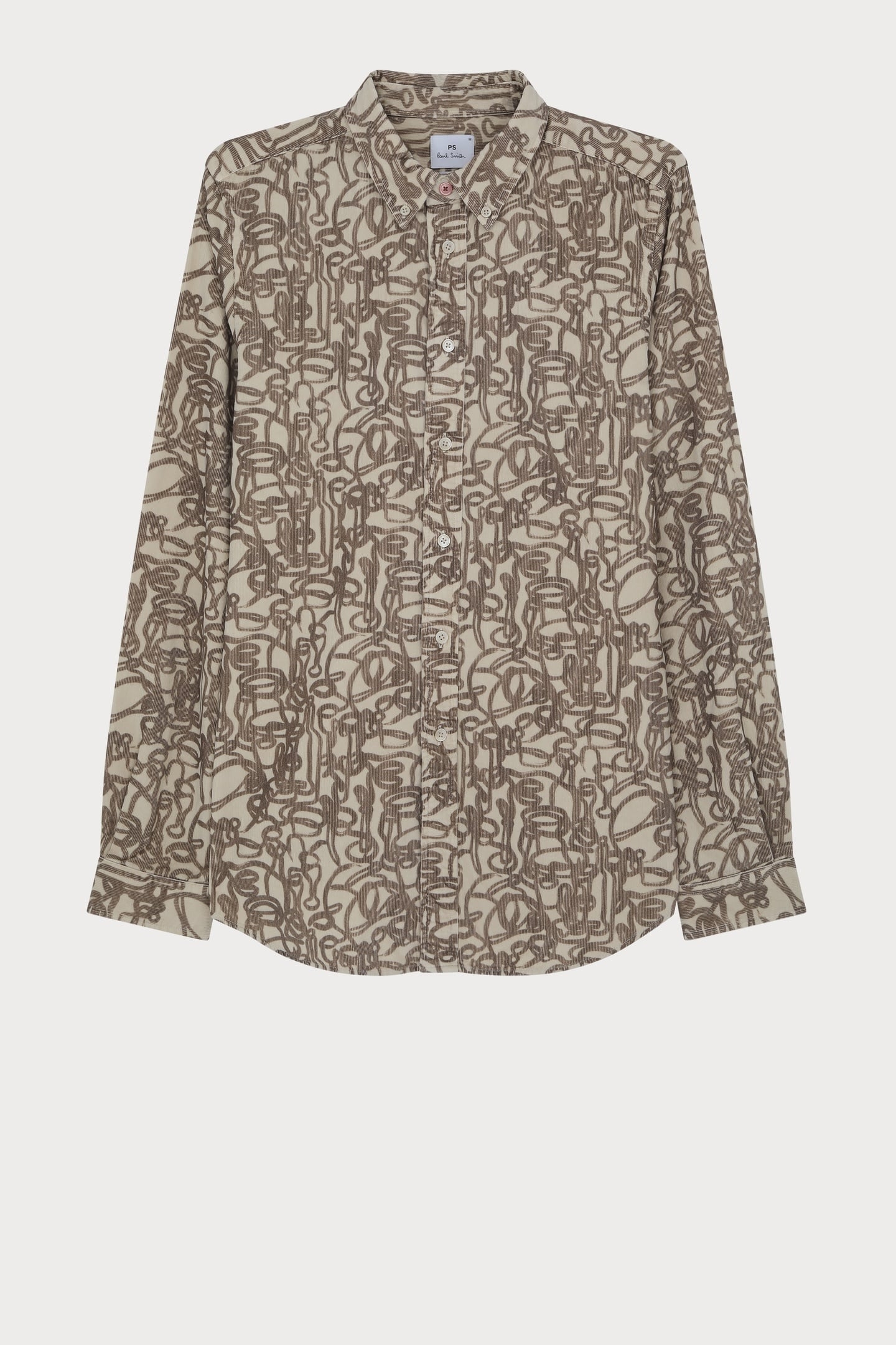 LS TAILORED FIT SHIRT BD COL LIGHT BEIGE 4