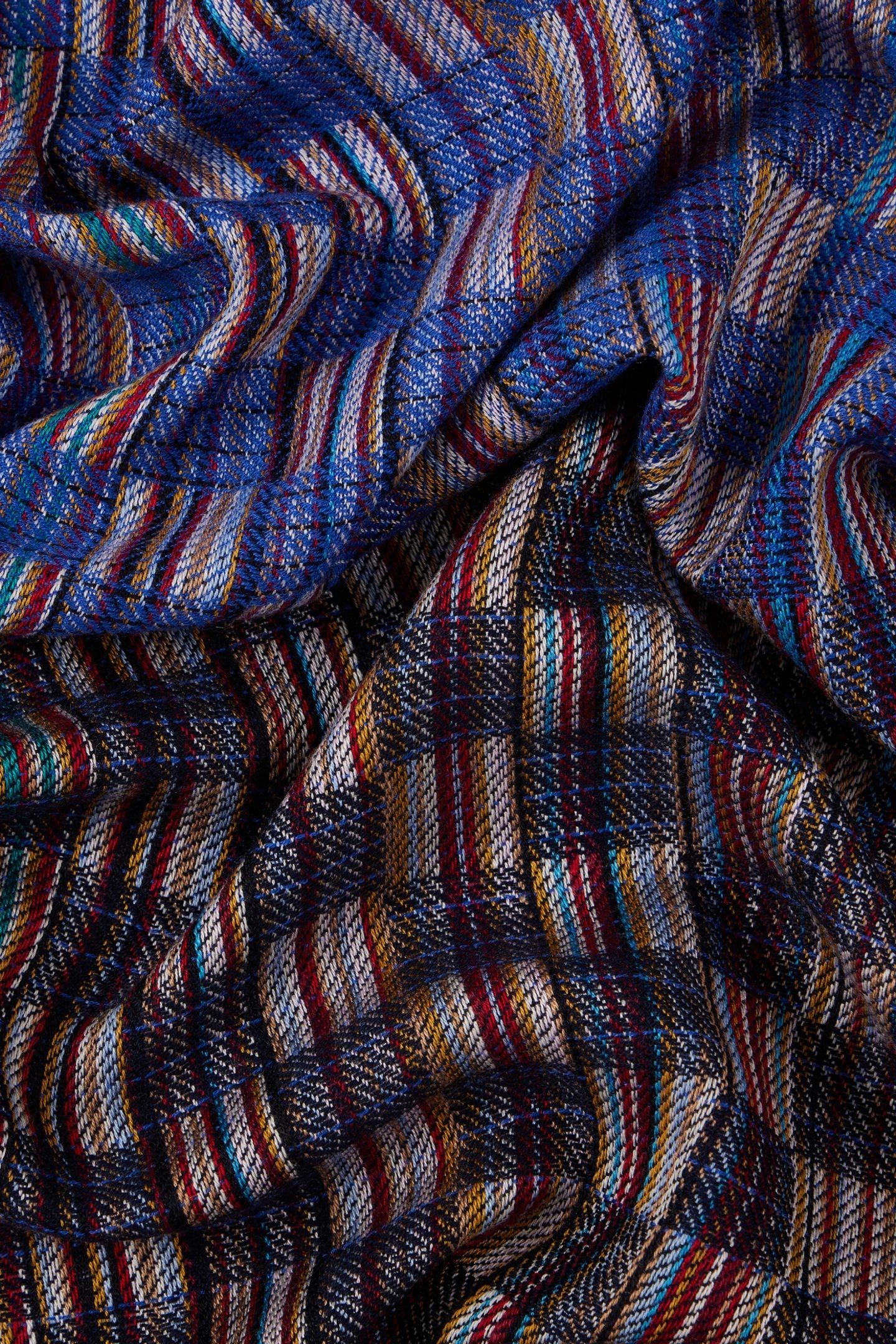 SCARF WEAVE SIGNATURE NAVY 7