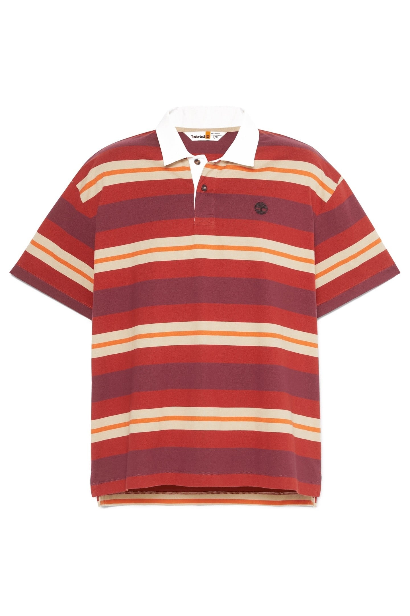 SS STRIPED RUGBY POLO BURNT HENNA 3