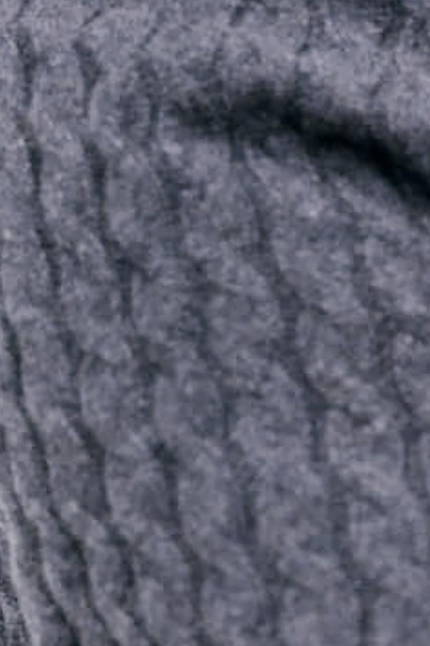 LS HALF ZIP CABLE CASHMERE JUMPER DENIM BLUE 4