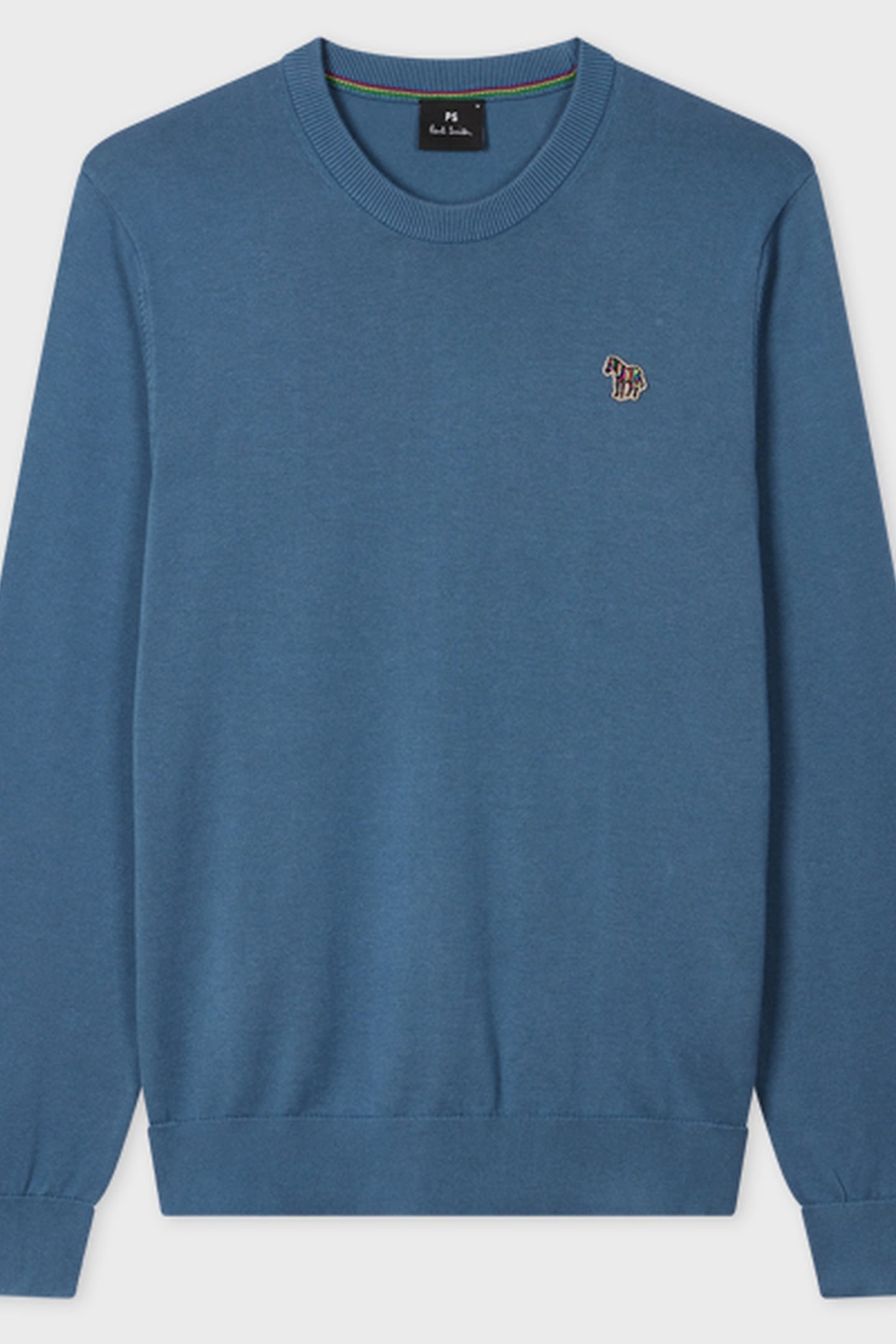 SWEATER CREW NECK ZEB BAD GREYISH BLUE 2