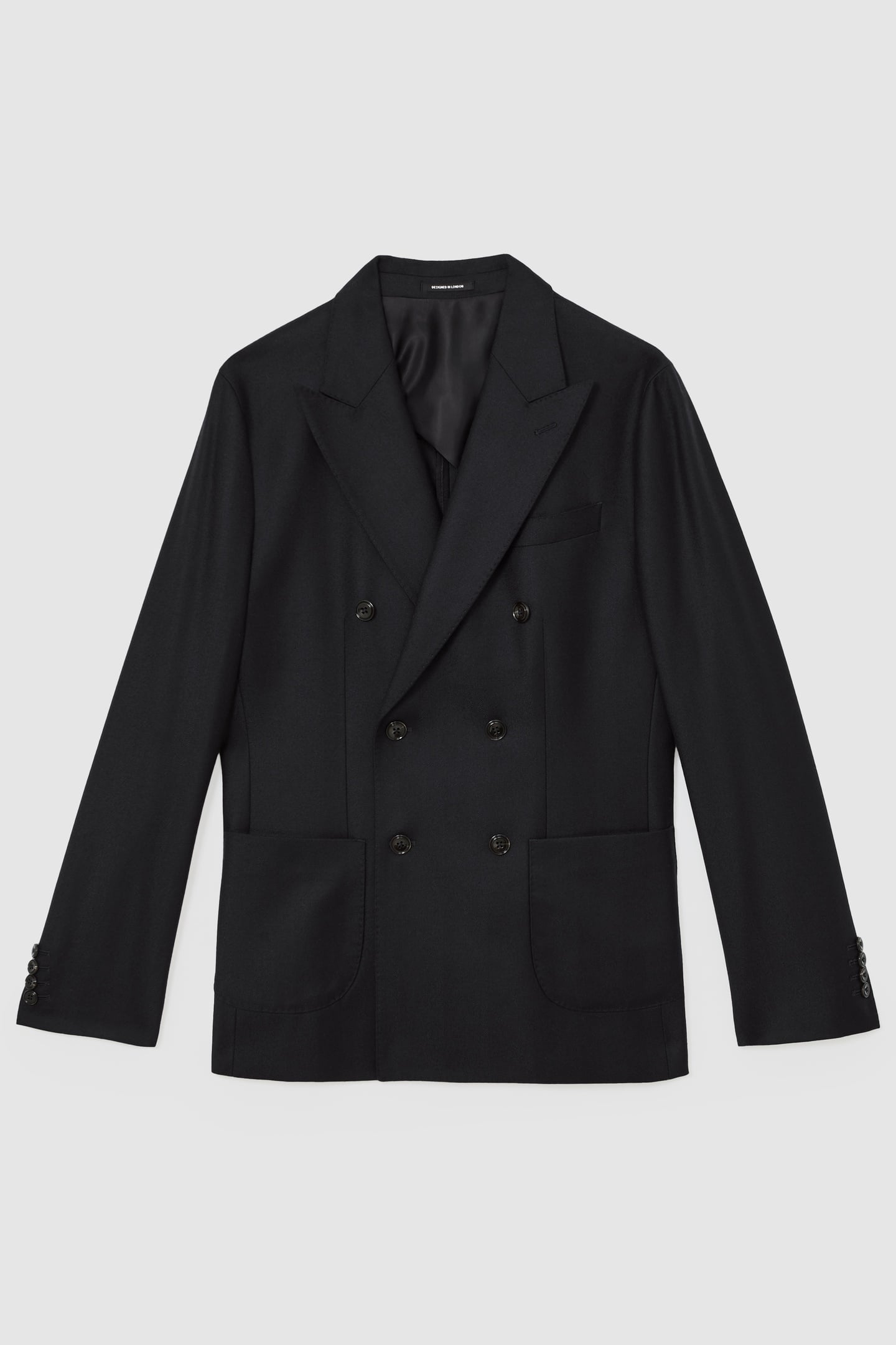 DB PEAK FLANNEL BLAZER NAVY 4