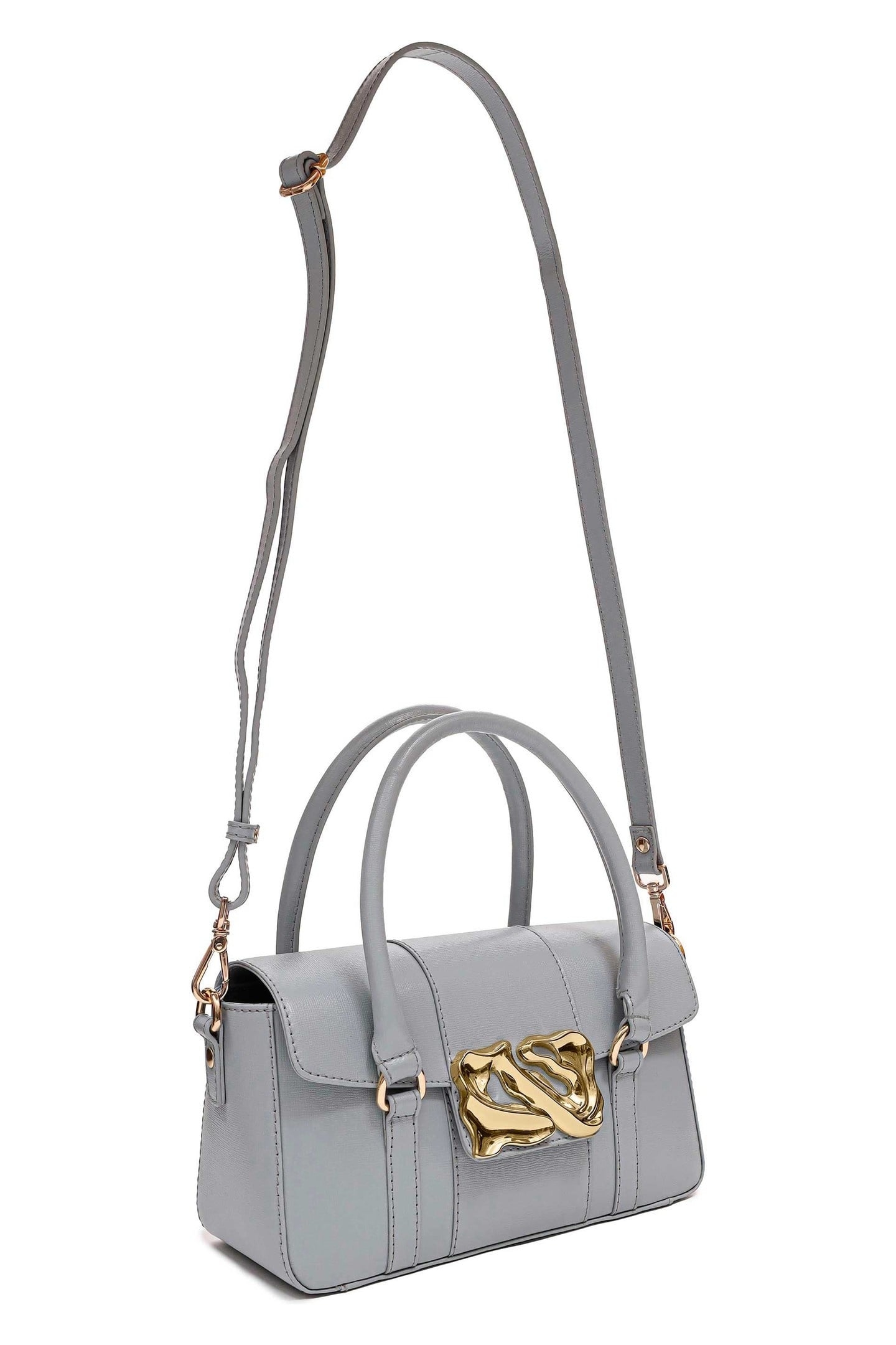 SMALL MAGGIE ICON FLORENCE LIGHT GREY W. GOLD 3