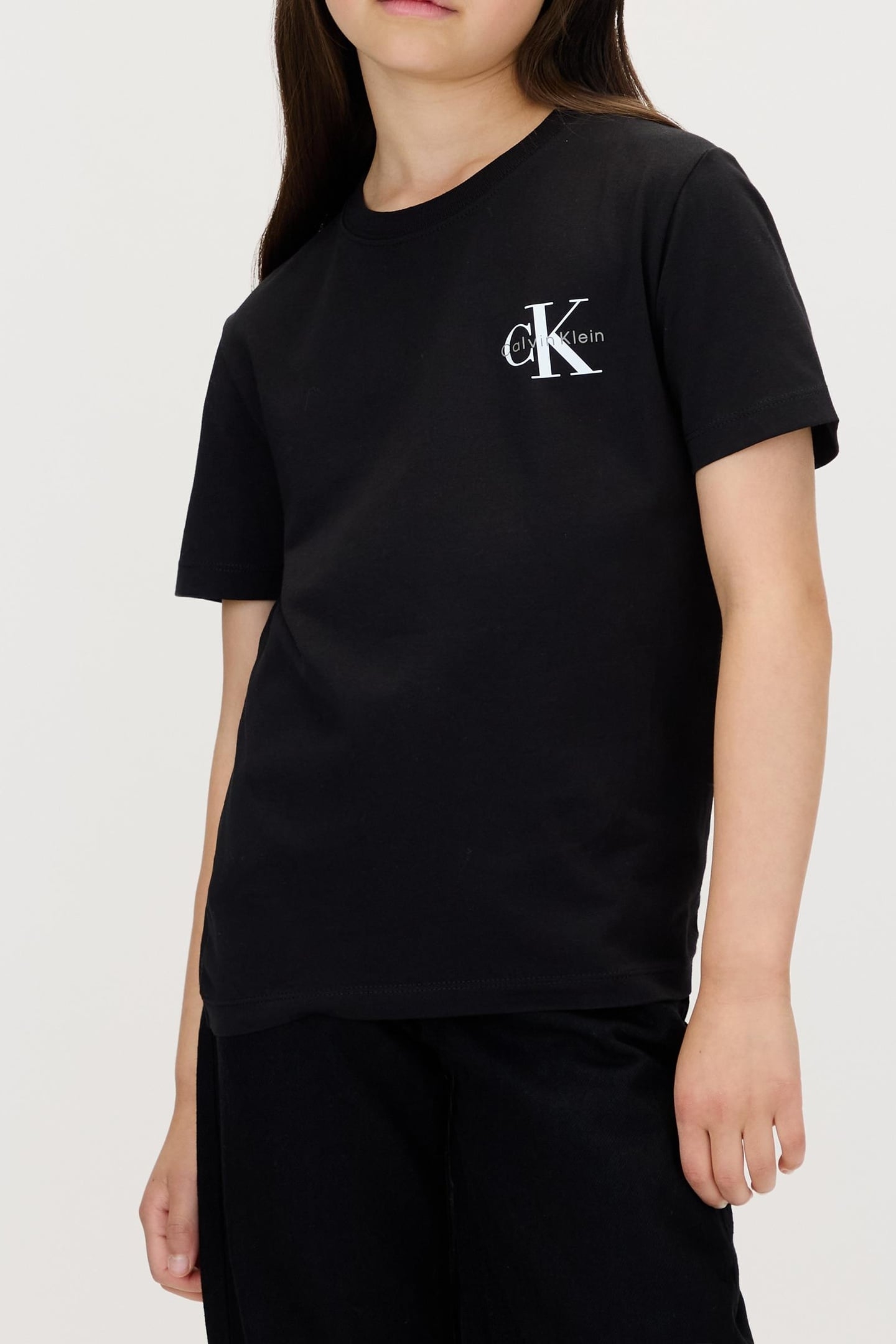UNISEX SMALL MONOLOGO SS TEE CK BLACK 1