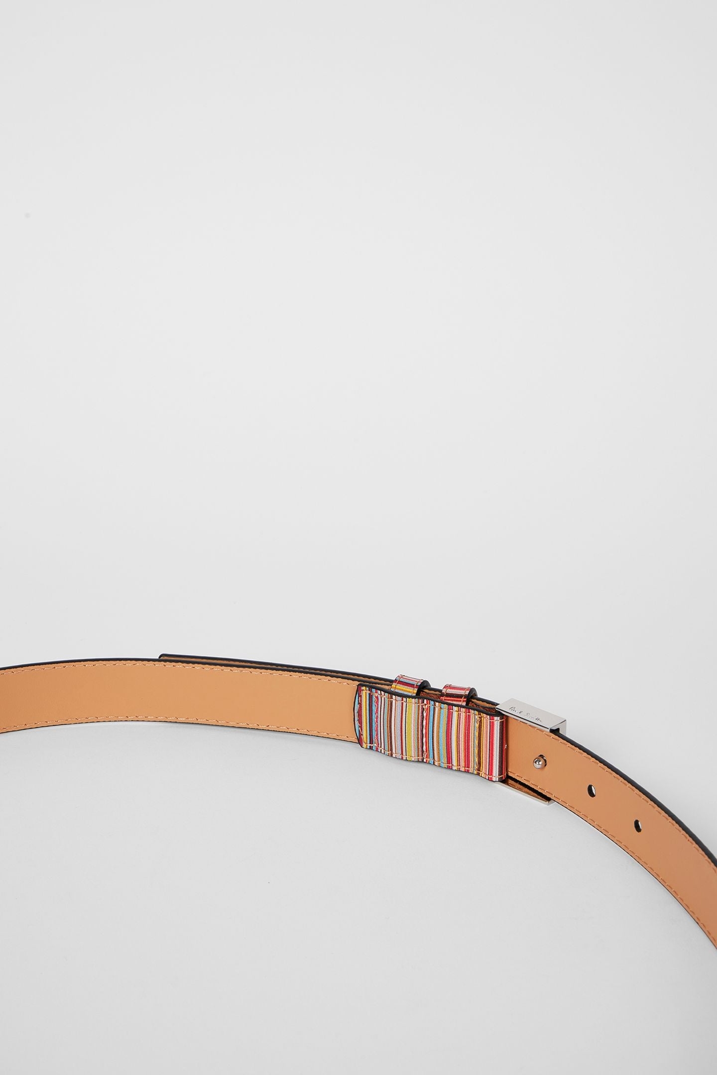 BELT MULTISTRIPE LEATHER MULTI COLOURED 4