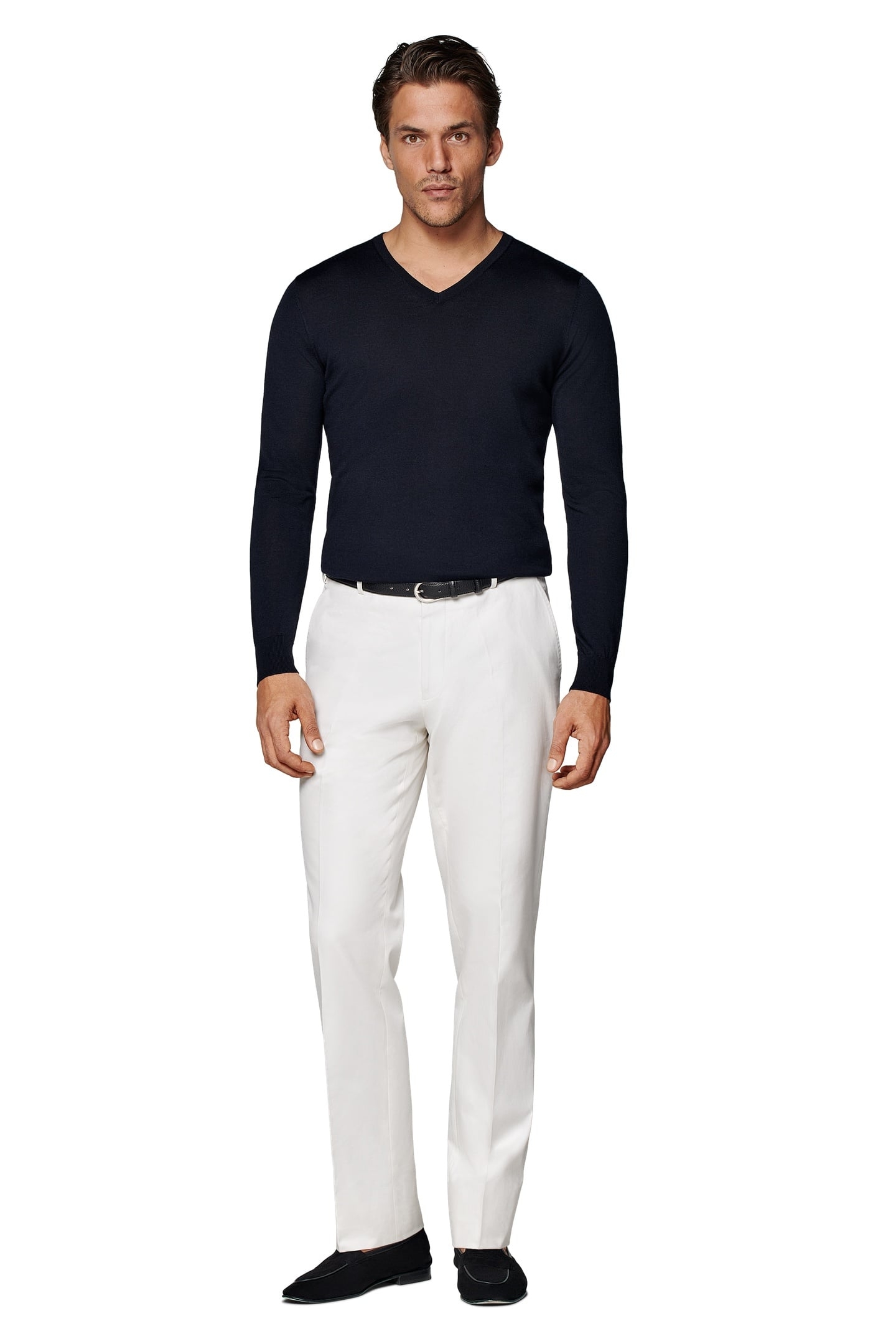 V-NECK MERINO NAVY NAVY 2