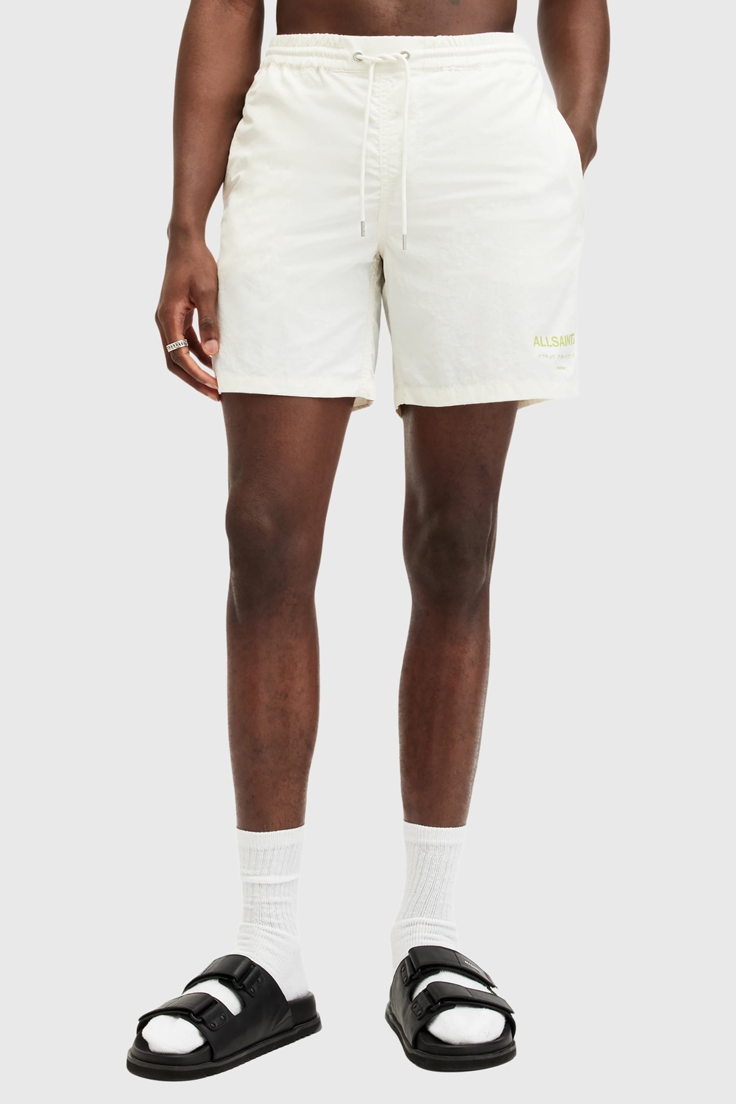 UNDERGROUND SWIMSHRT CHLK WHT/GREEN 1