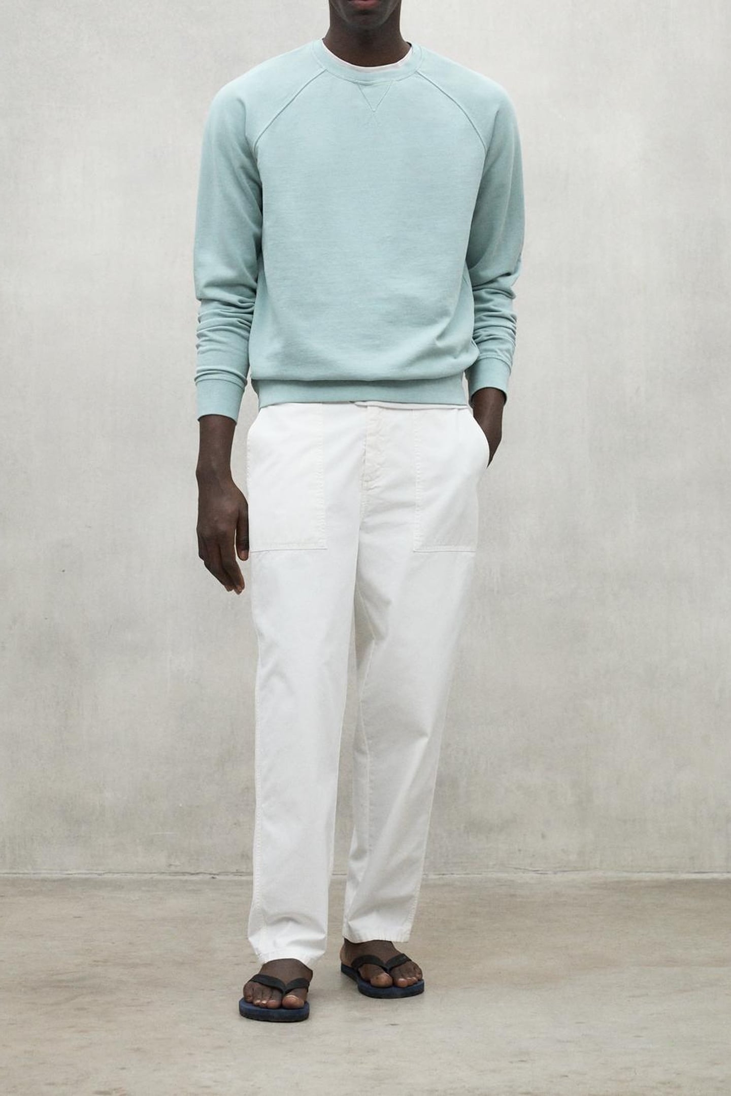 BERJAALF SWEATSHIRT WASHED GREEN 3