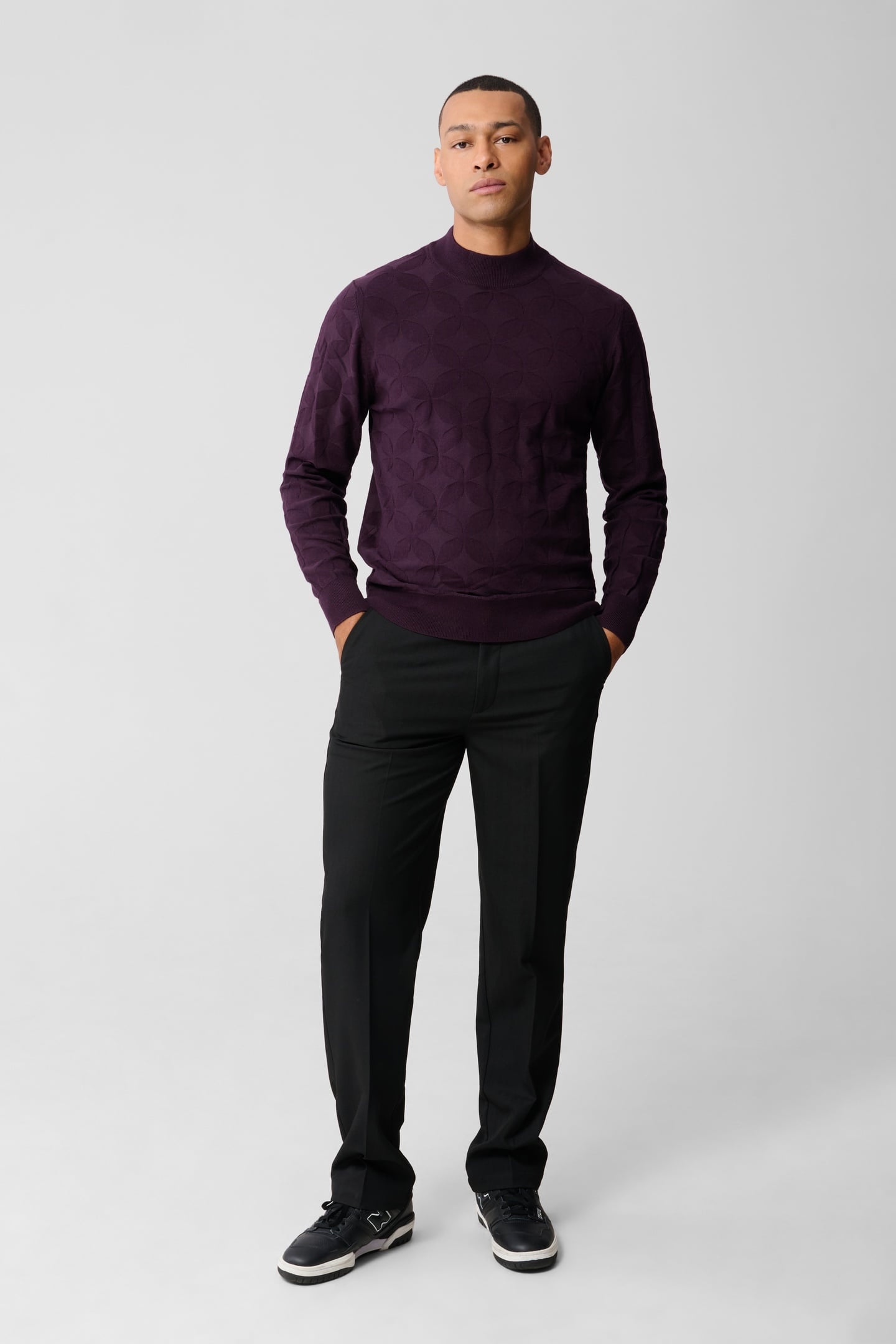 MA-SBIRON PLEAT PANTS BLACK 1