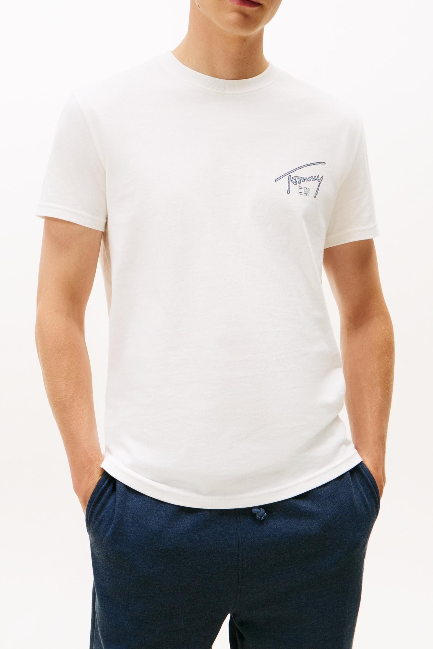 REGULAR SIGN BACKPRINT T-SHIRT ECRU 1