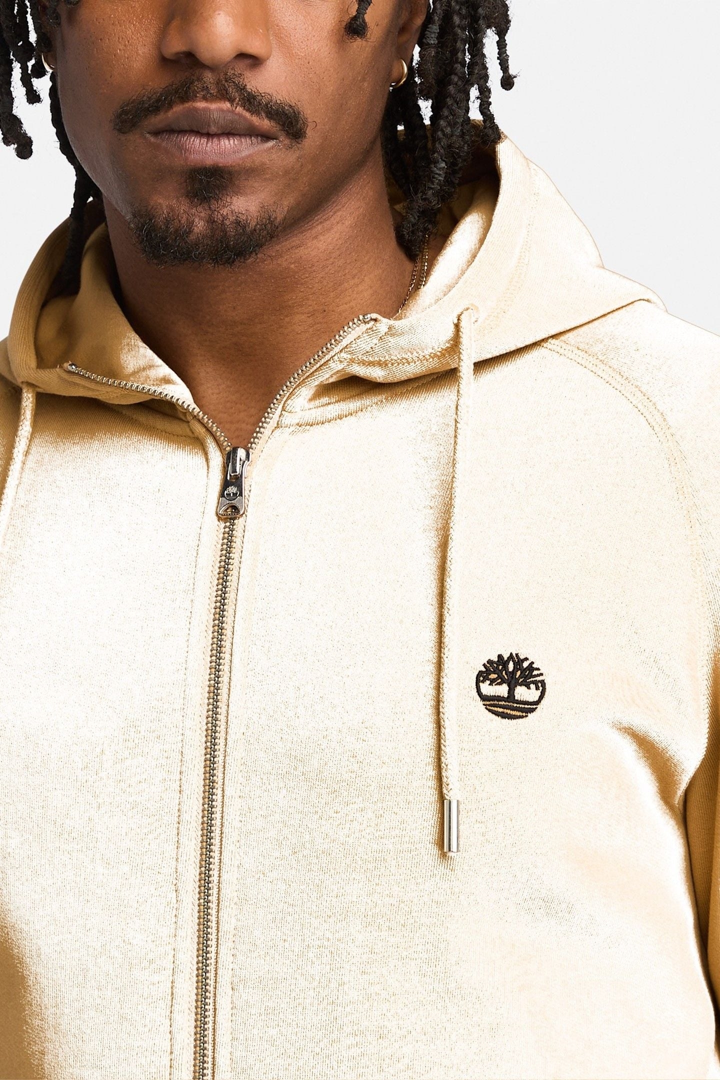 EXETER RIVER BRUSHED BACK FULL ZIP HOODIE LIGHT WHEAT 4