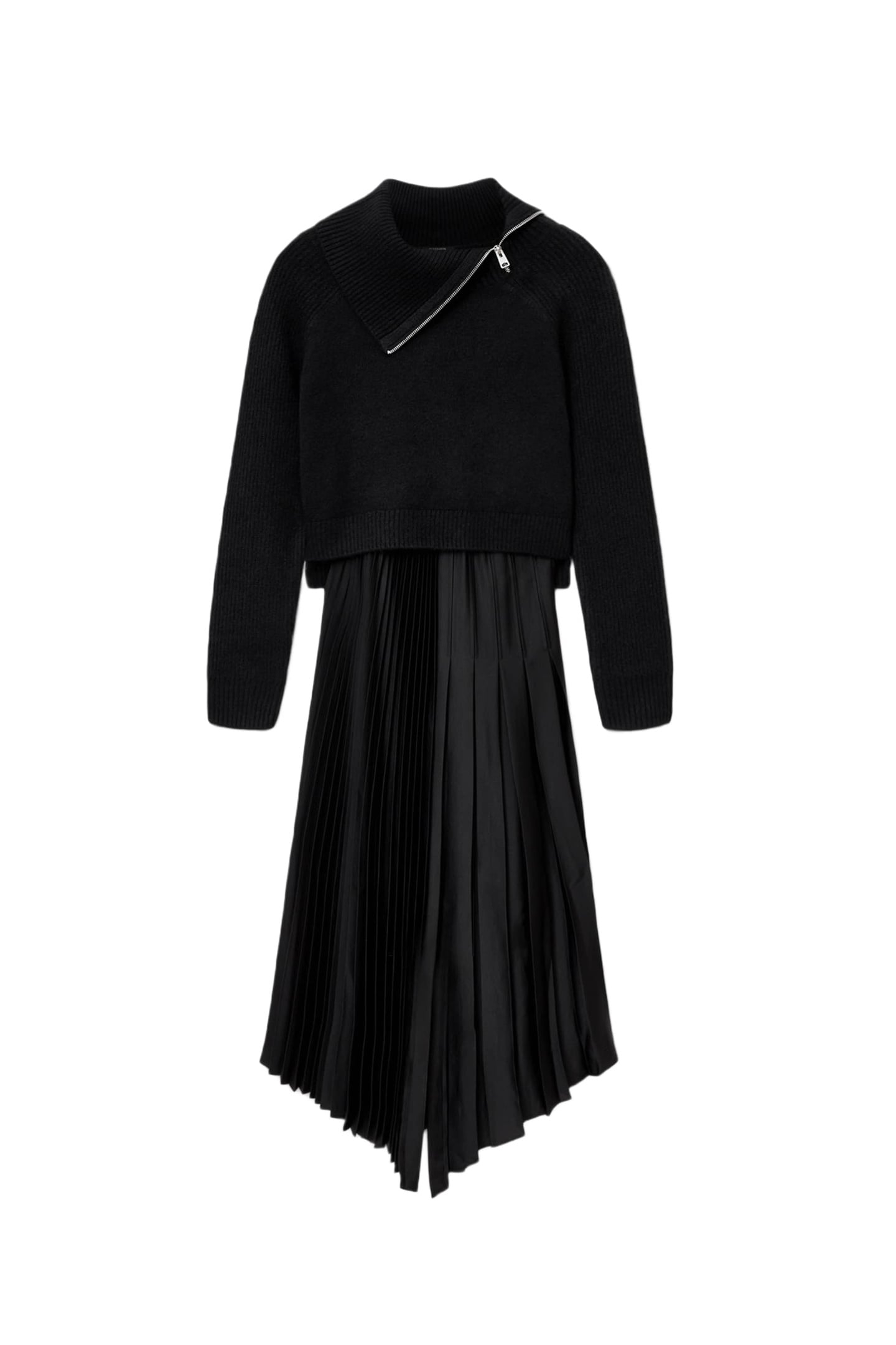 JAX ROLL NECK DRESS BLACK 5