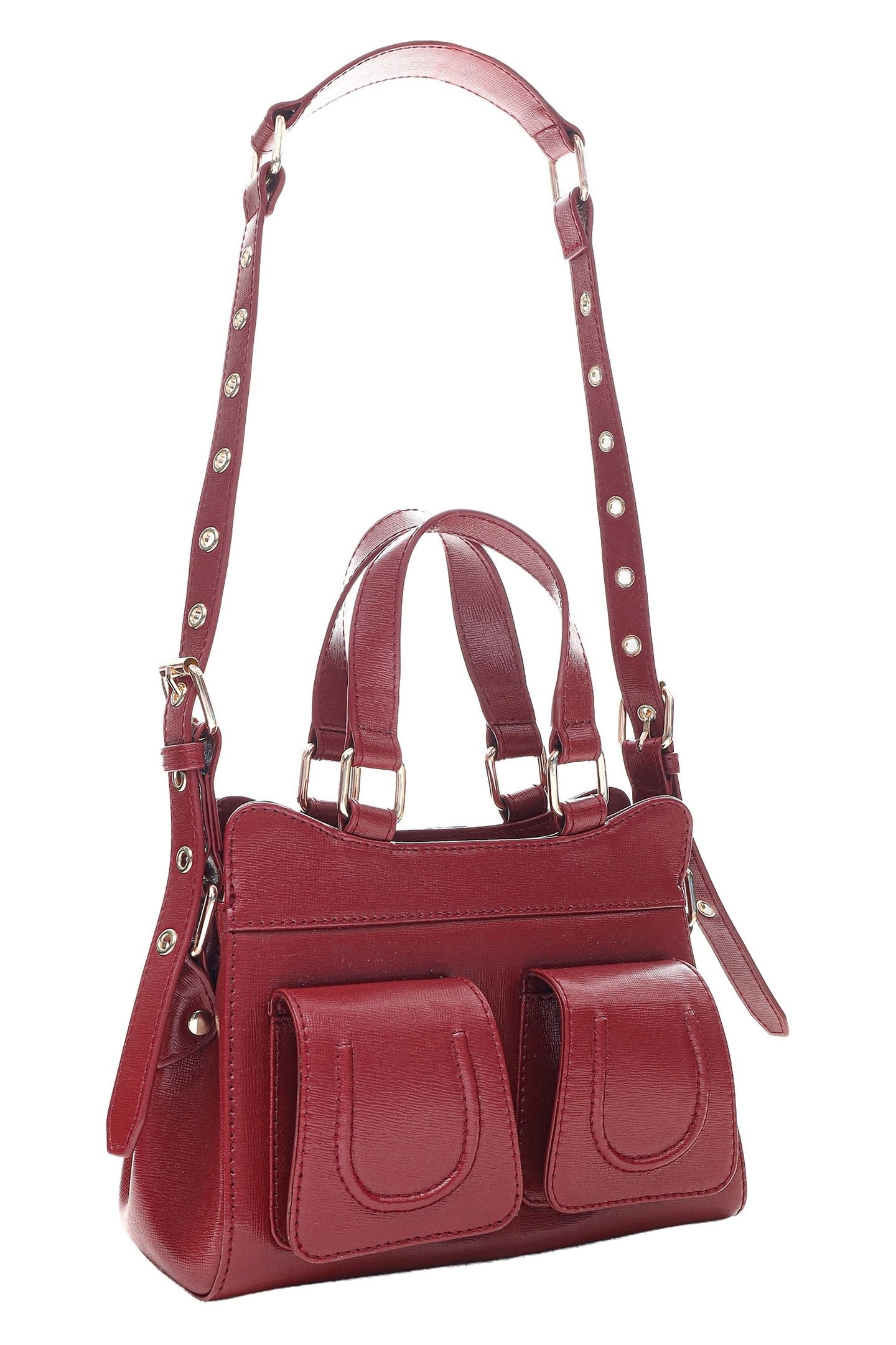 SMALL CHER FLORENCE MAROON W. GOLD 3