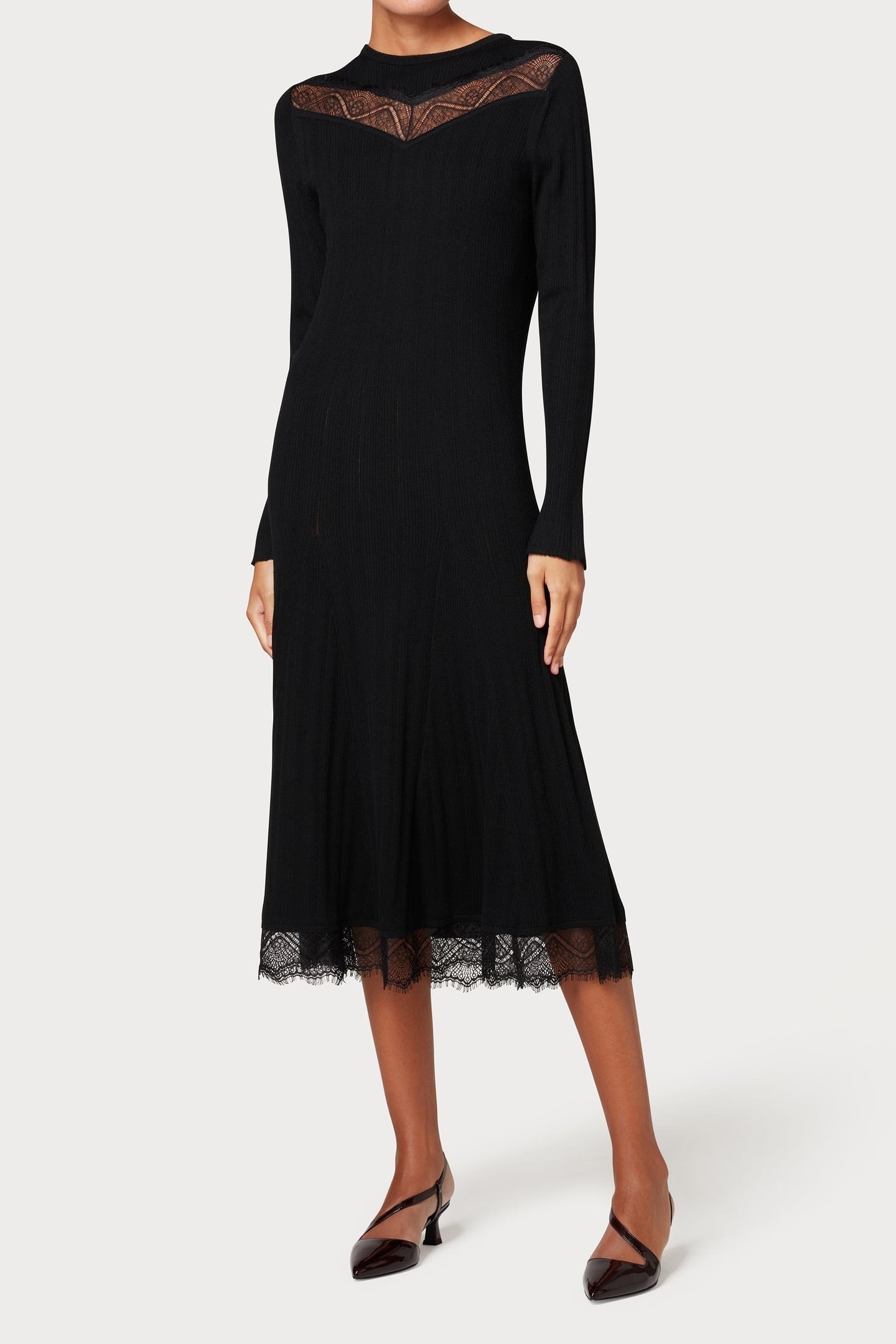 KNITTED DRESS BLACK 2