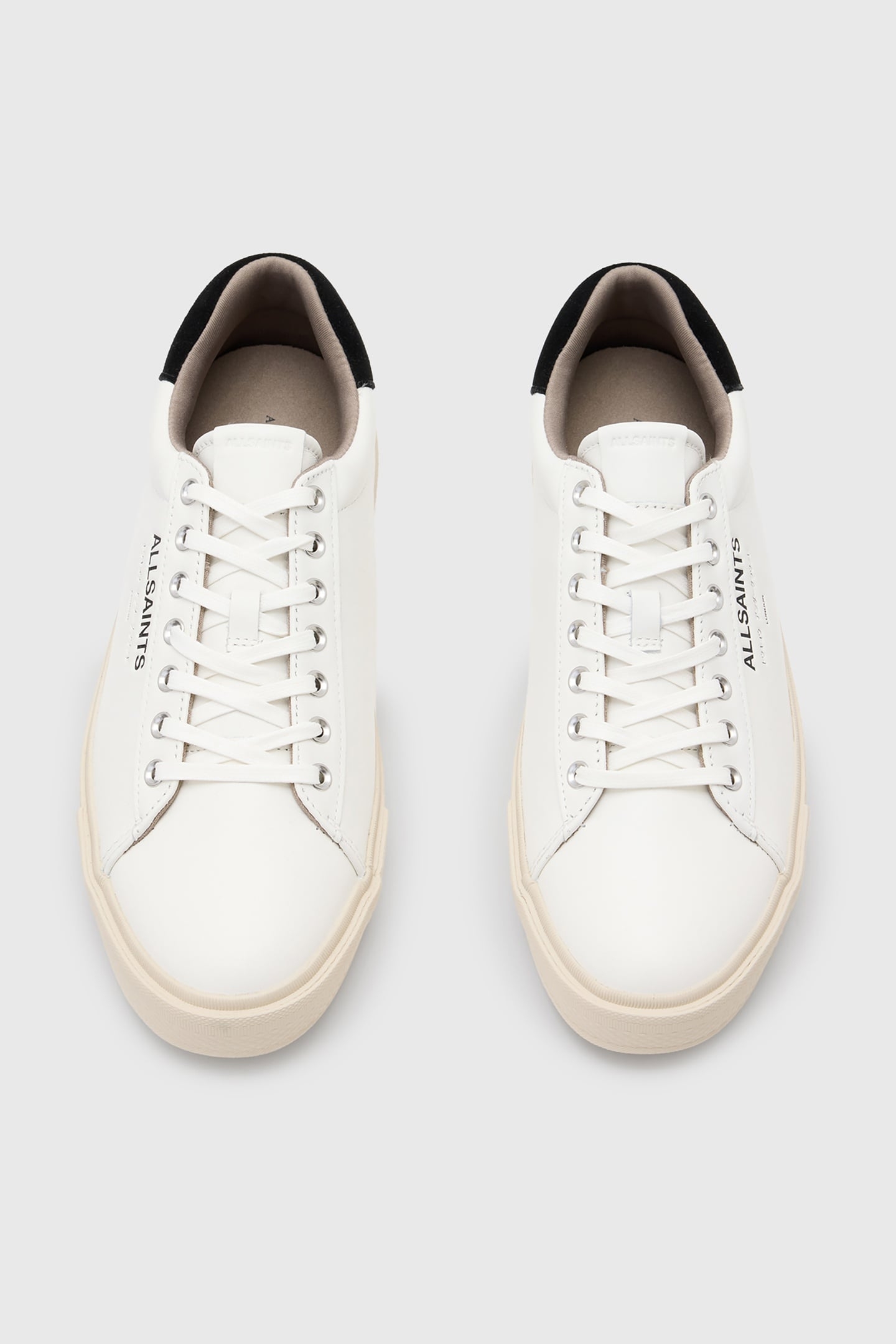 UNDGRND LTHR LOW TOP WHITE/BLACK 2