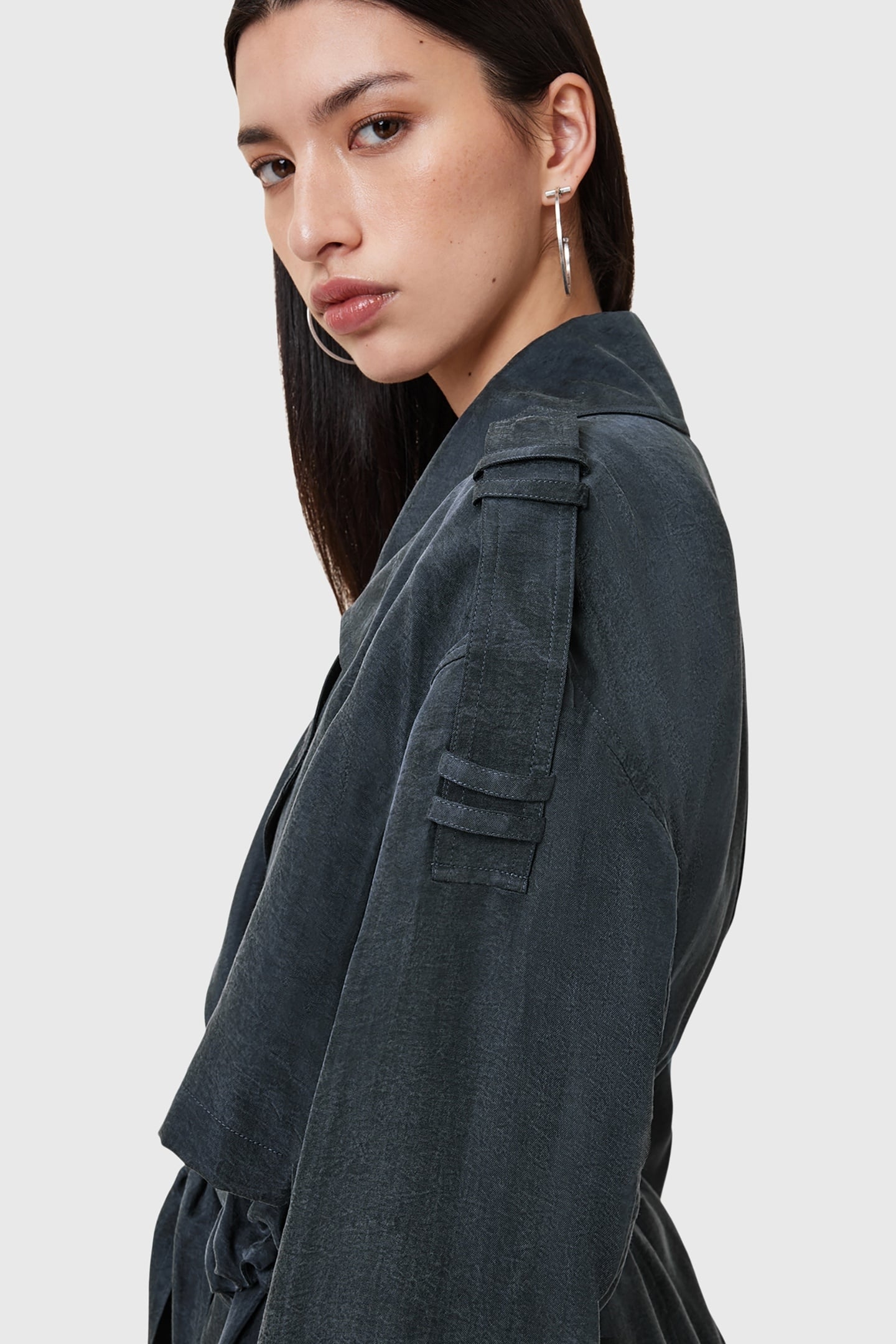 LINNIE TRENCH BLUEBERRY BLUE 8