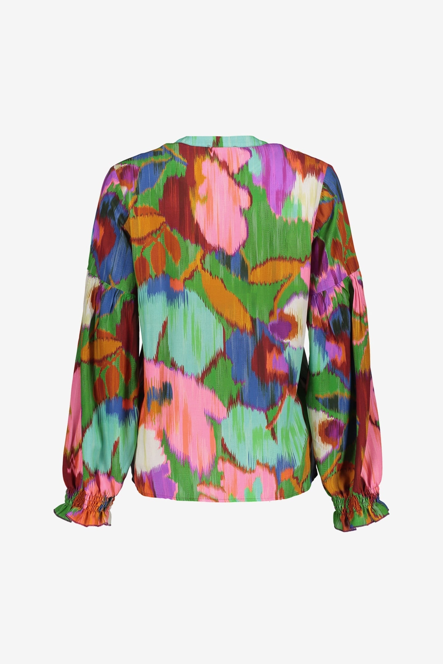 TOP PRINT GREEN/PINK 2