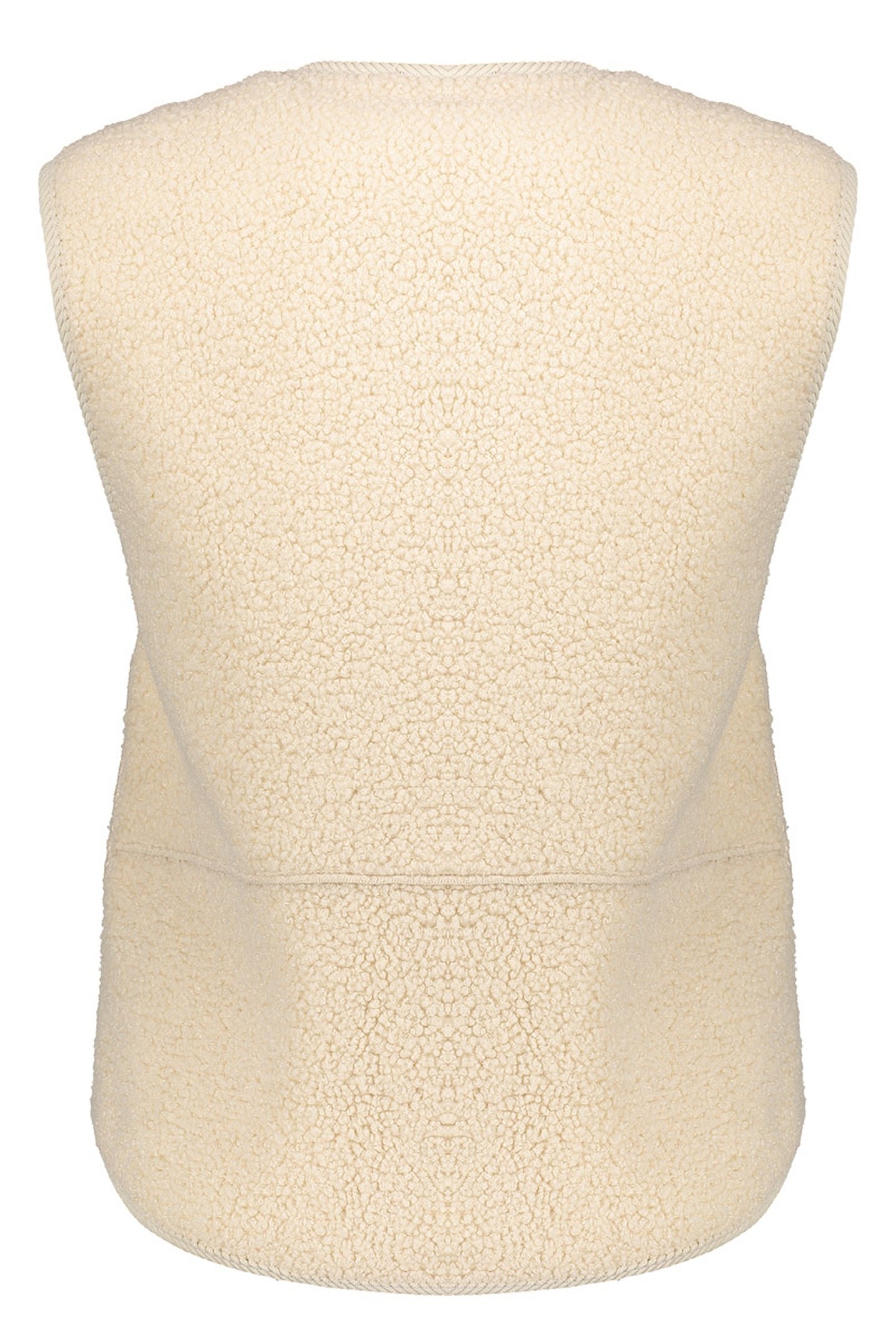 GILET TEDDY + ZIPPER CREAM 2