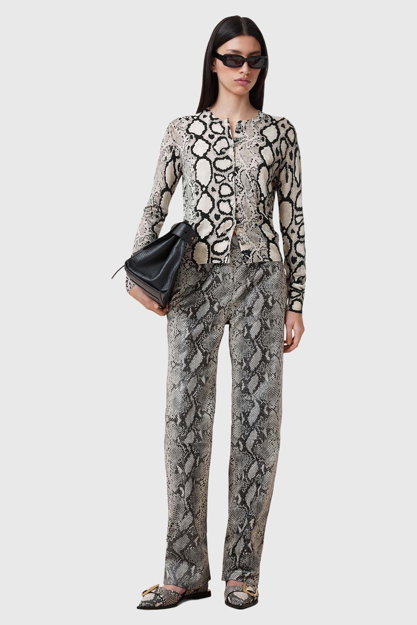 SAIGE SNAKE TROUSER NATURAL WHITE 1