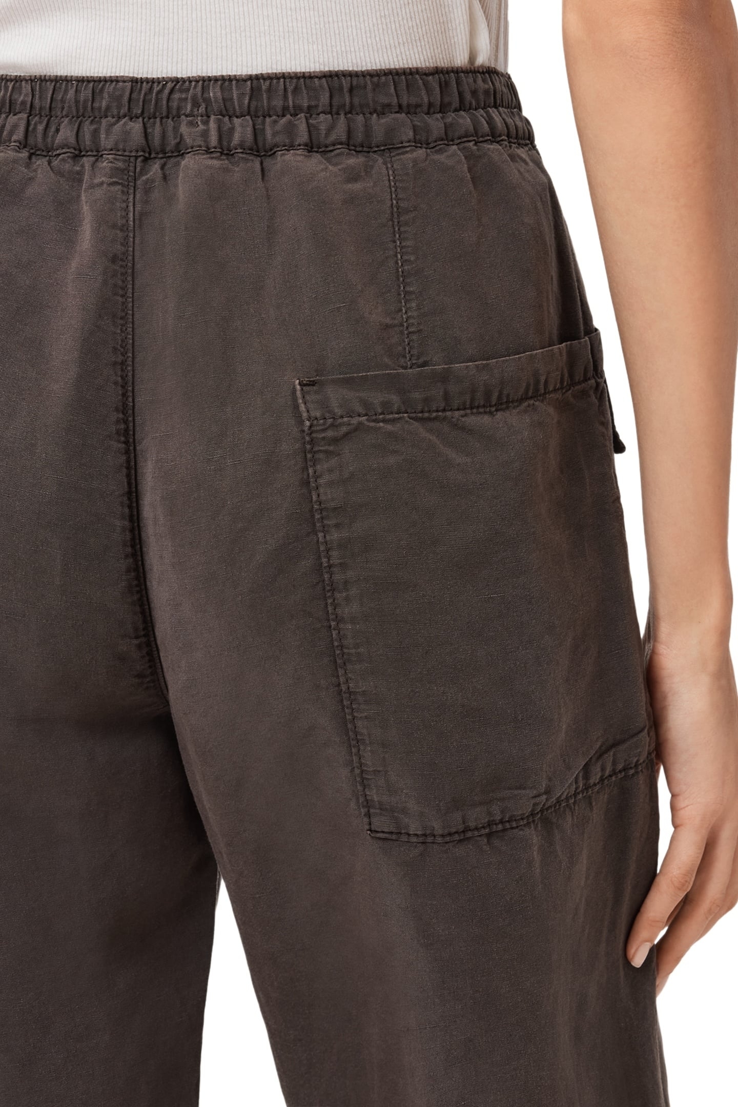 VAL TENCEL TROUSER DARK BROWN 5