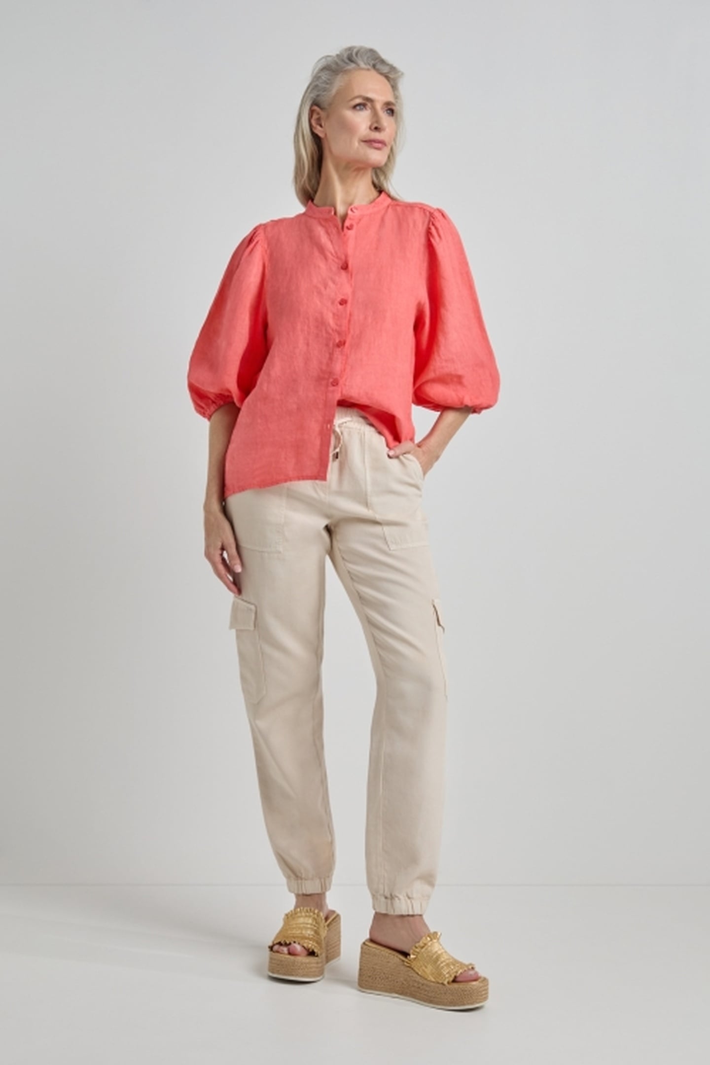 JOLENE BLOUSE CORAL 3